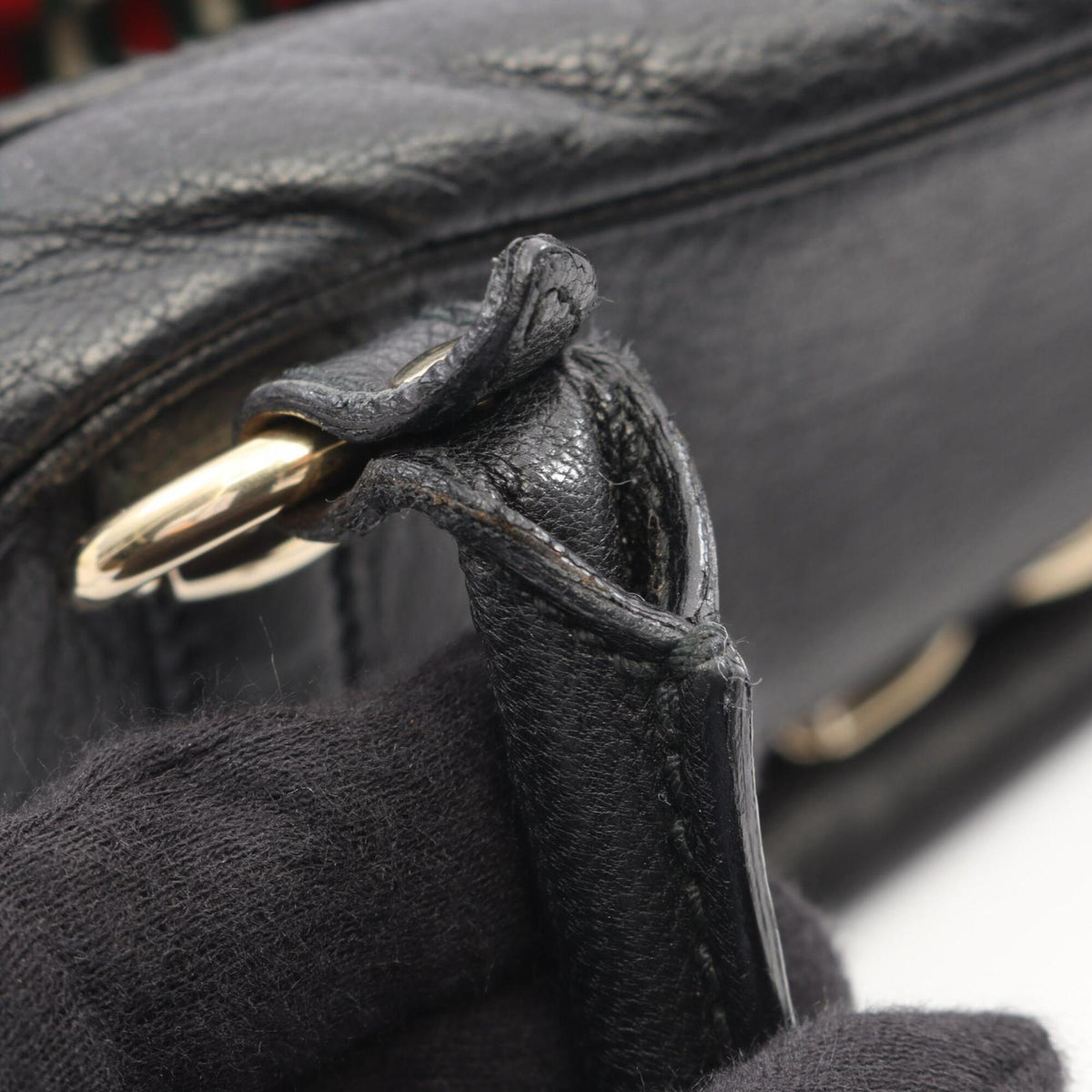Gucci Black Leather Handbag (Pre-Owned)