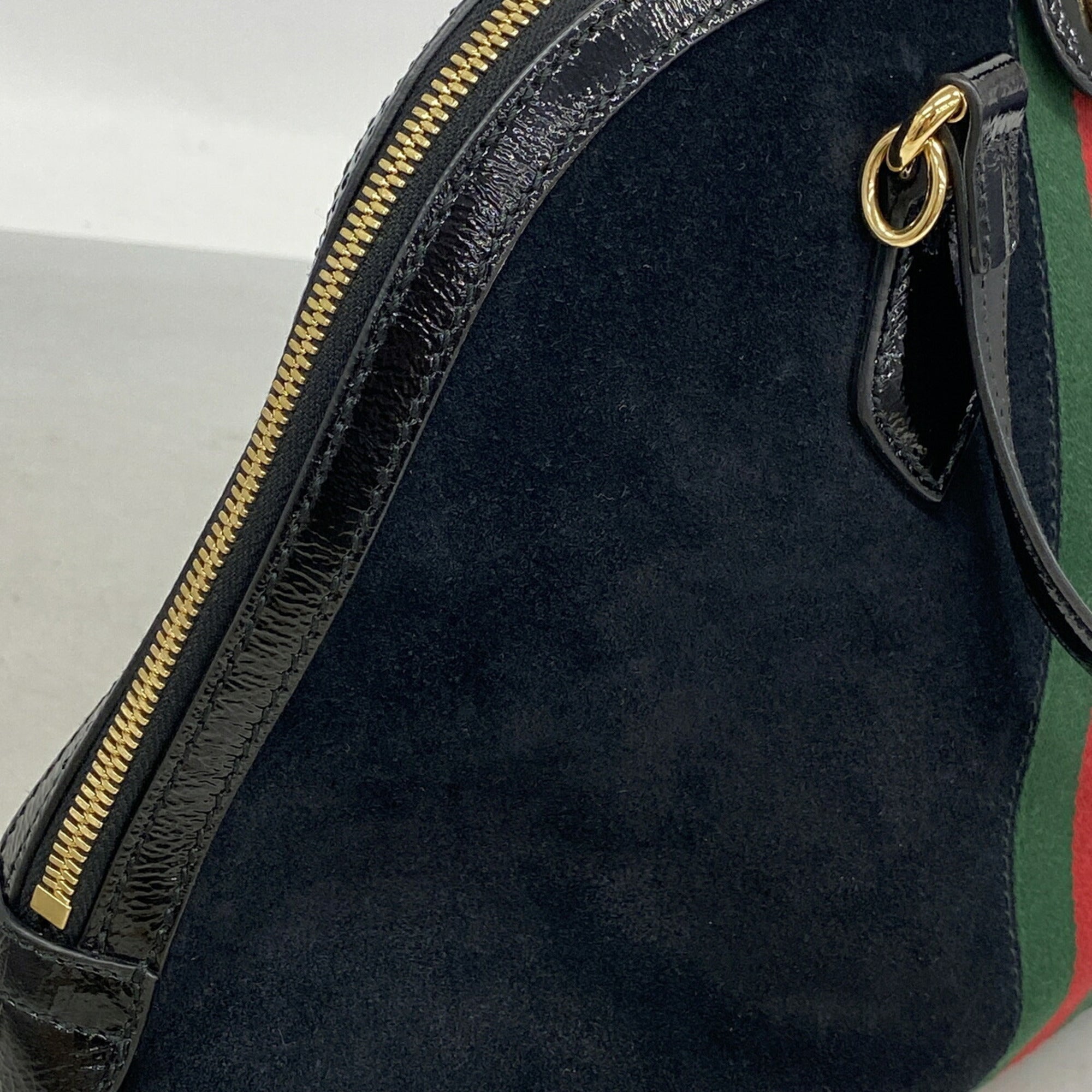 Gucci Black Suede Handbag (Pre-Owned)