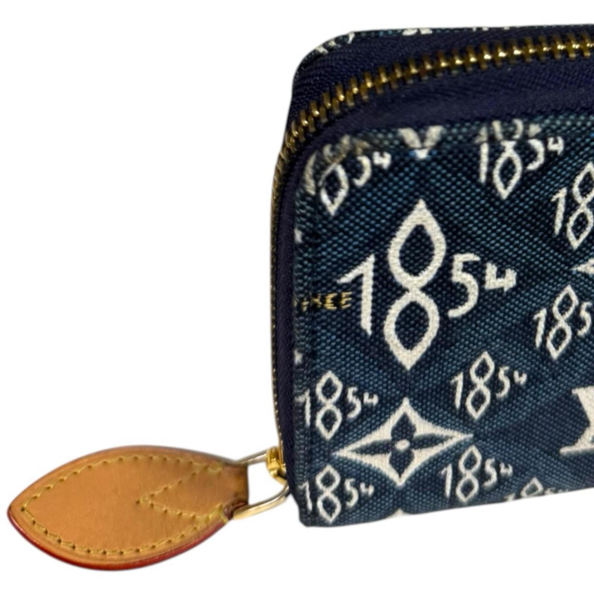 Louis Vuitton Navy Jacquard Canvas Long Wallet (Bi-Fold) (Pre-Owned)