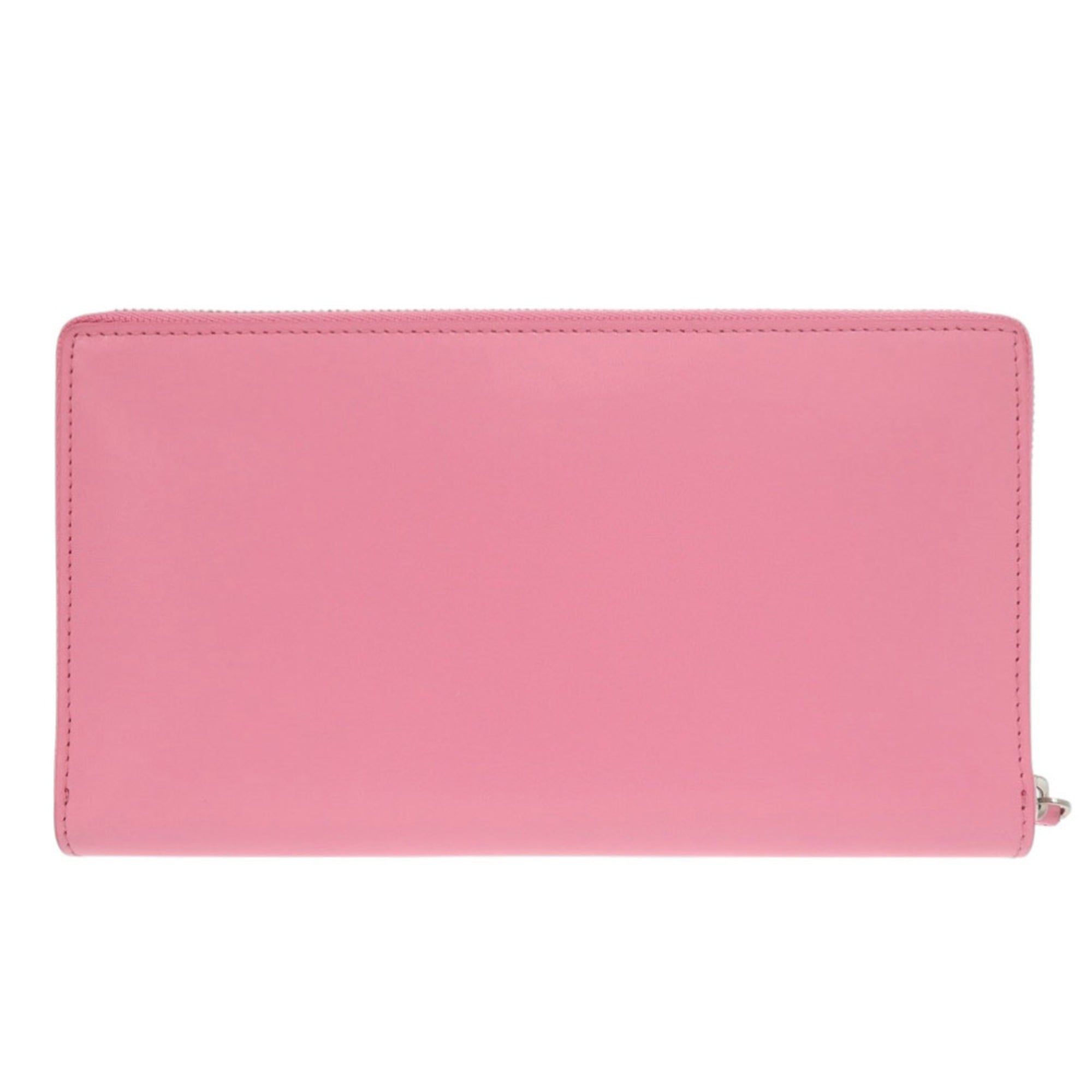 Balenciaga Pink Leather Long Wallet (Bi-Fold) (Pre-Owned)
