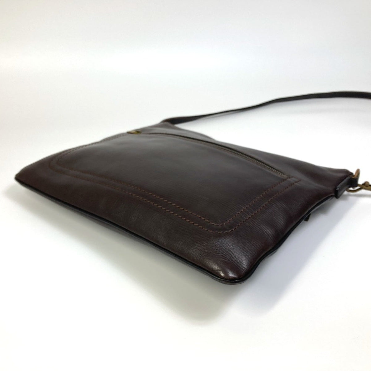 Louis Vuitton Brown Coffee Utah Leather Pochette Shoulder Bag (Pre-Owned)