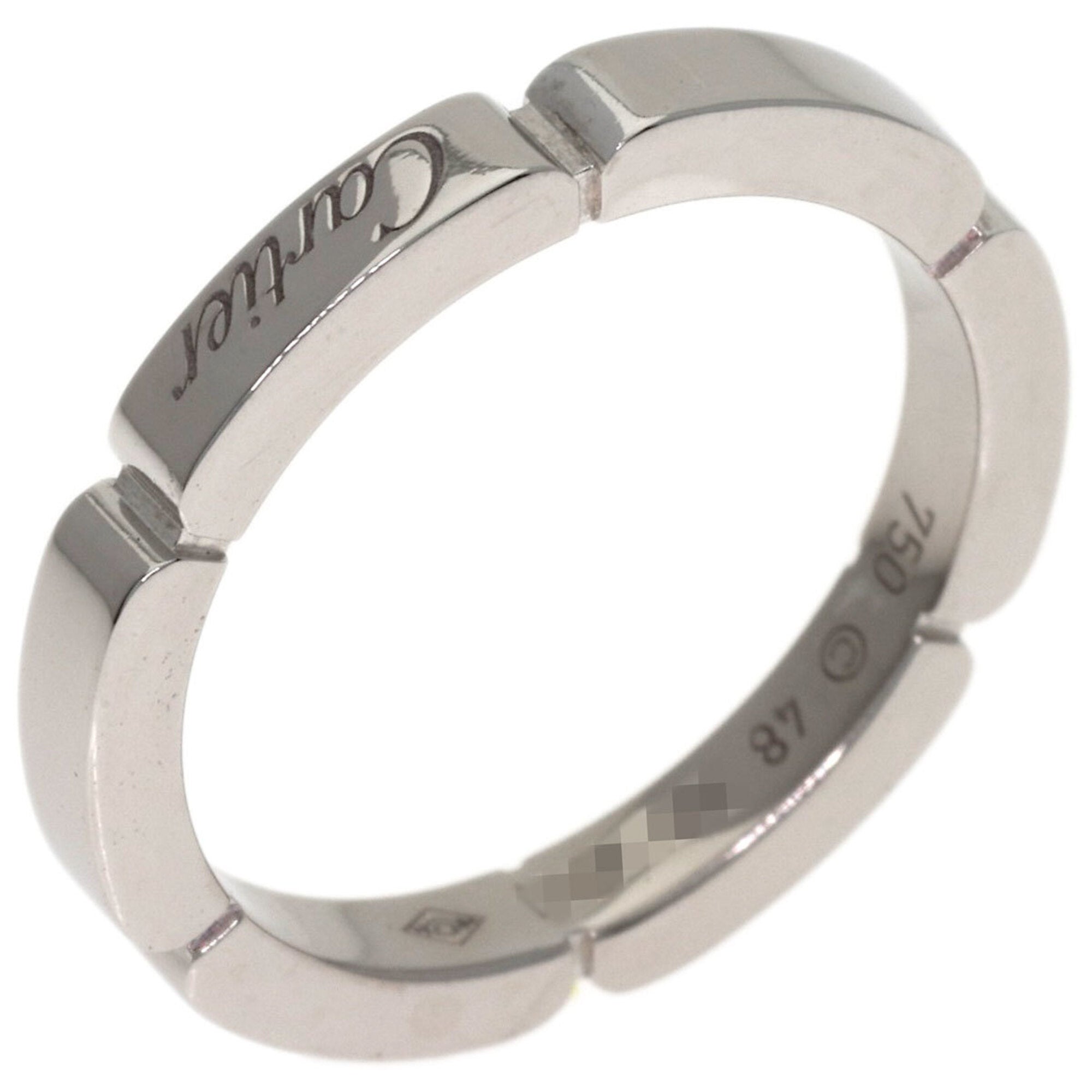 Cartier White Gold White Gold (18K) Band Ring (Pre-Owned)