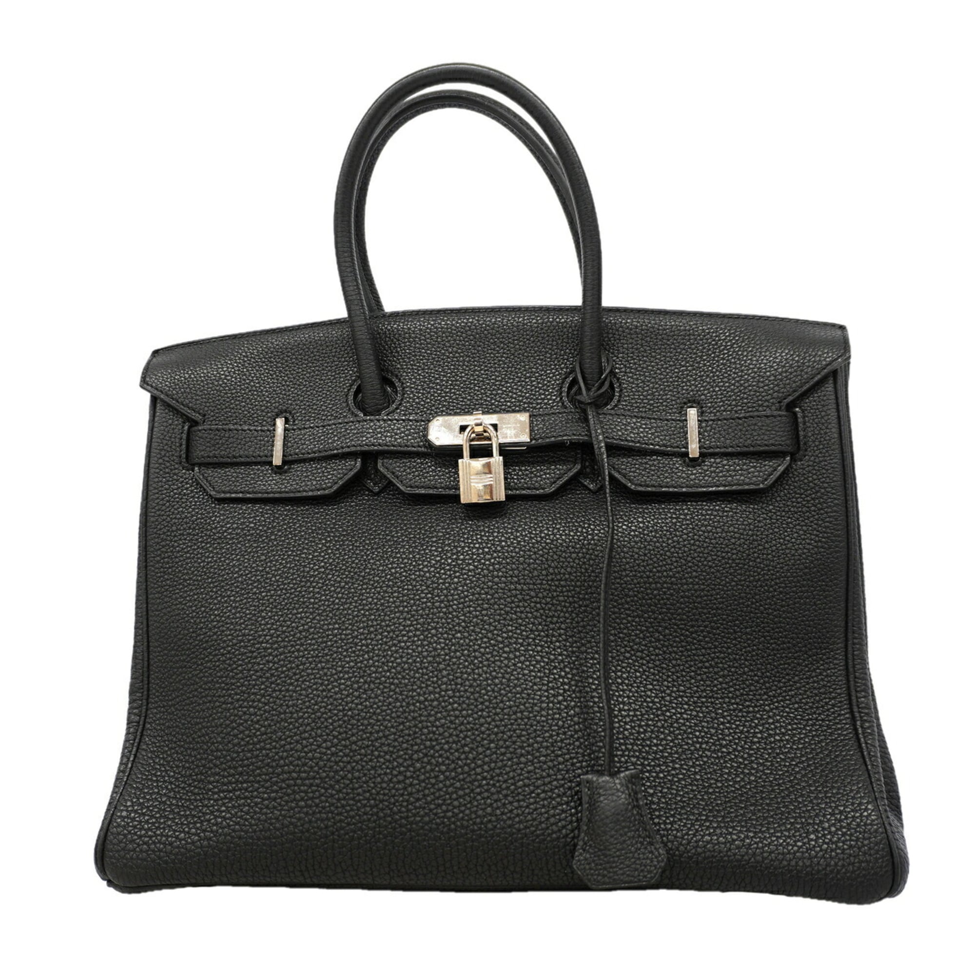 Hermes Black Togo Leather Handbag (Pre-Owned)