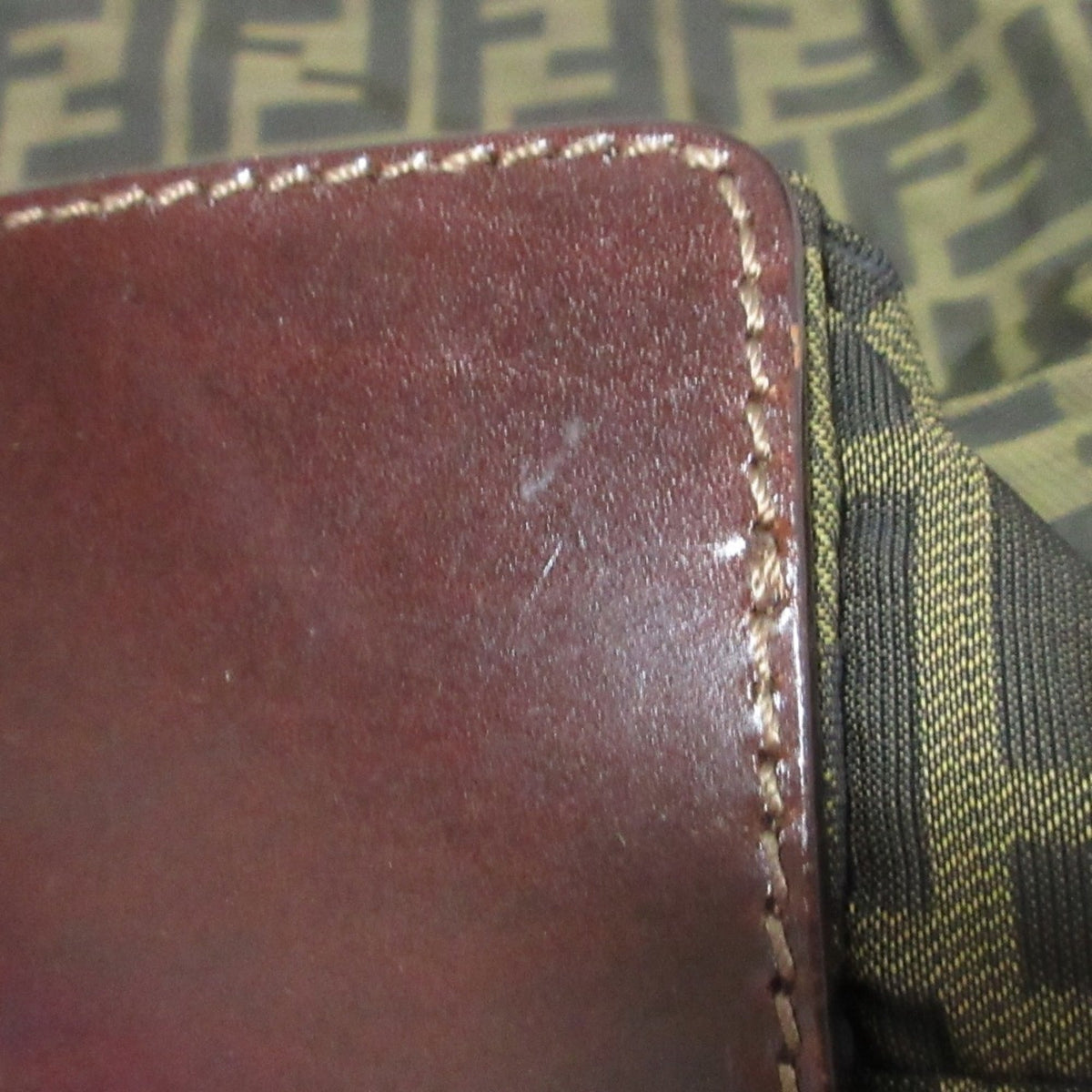 Fendi Zucca Brown Canvas Tote Bag (Pre-Owned)
