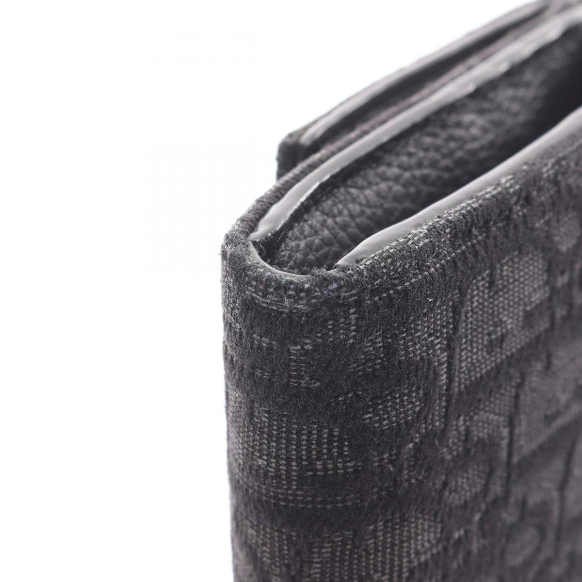 Christian Dior Black Canvas Long Wallet (Bi-Fold) (Pre-Owned)
