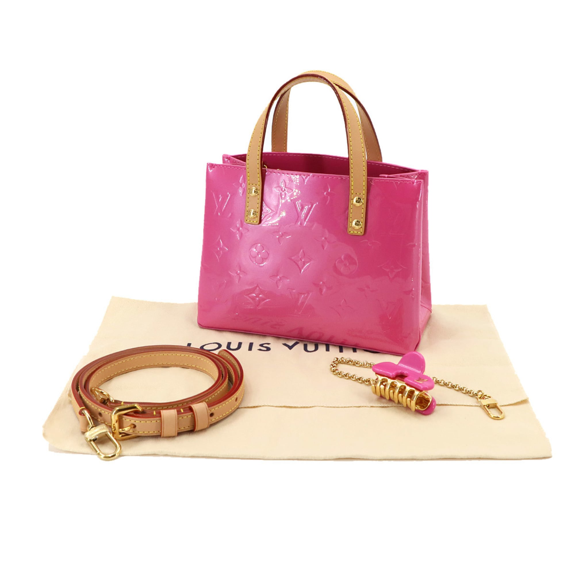 Louis Vuitton Pink Monogram Vernis Leather Handbag (Pre-Owned)