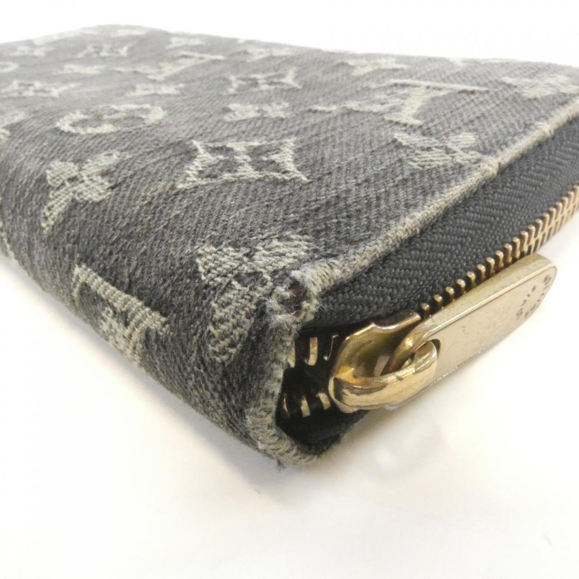 Louis Vuitton Monogram Denim Black Monogram Denim Long Wallet (Bi-Fold) (Pre-Owned)