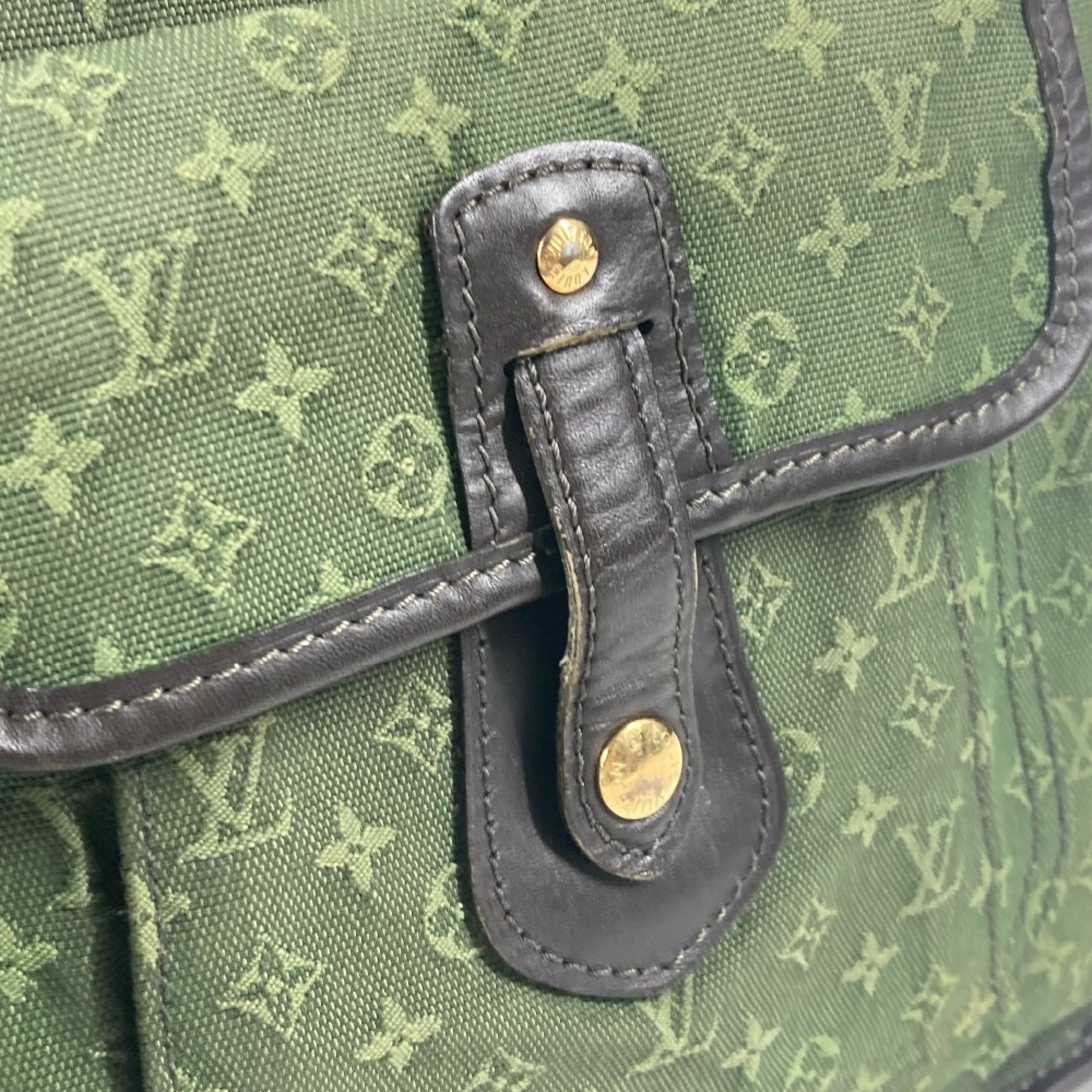 Louis Vuitton Khaki Monogram Mini Shoulder Bag (Pre-Owned)