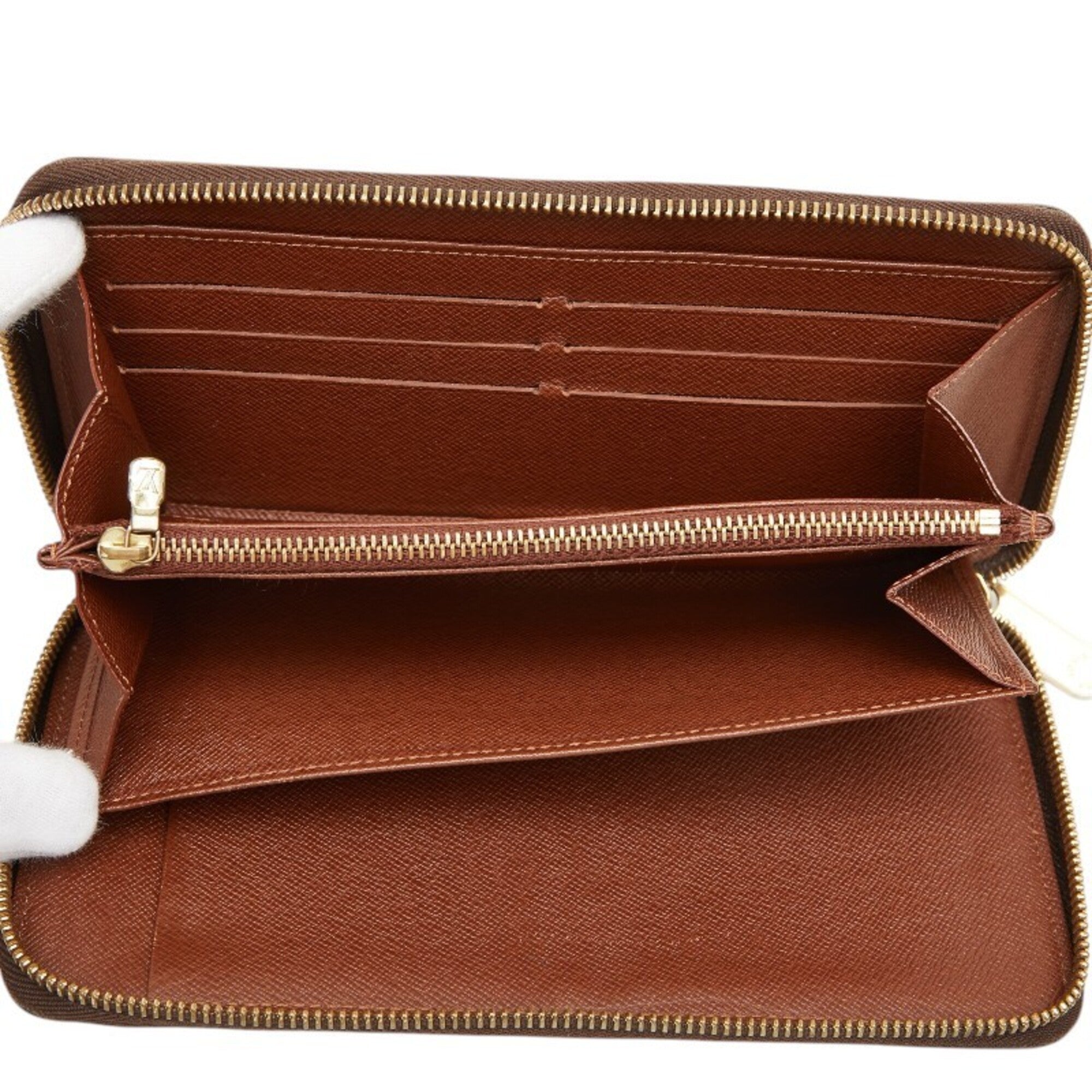 Louis Vuitton Brown Pvc Leather Long Wallet (Bi-Fold) (Pre-Owned)