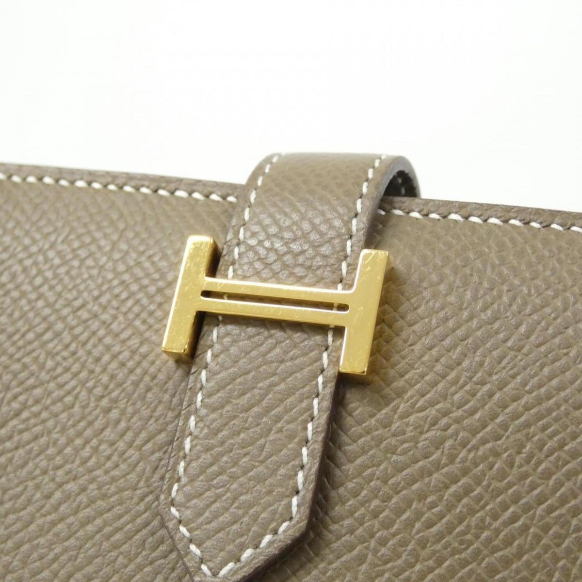 Hermes Etoupe Gray Epsom Leather Wallet (Bi-Fold) (Pre-Owned)