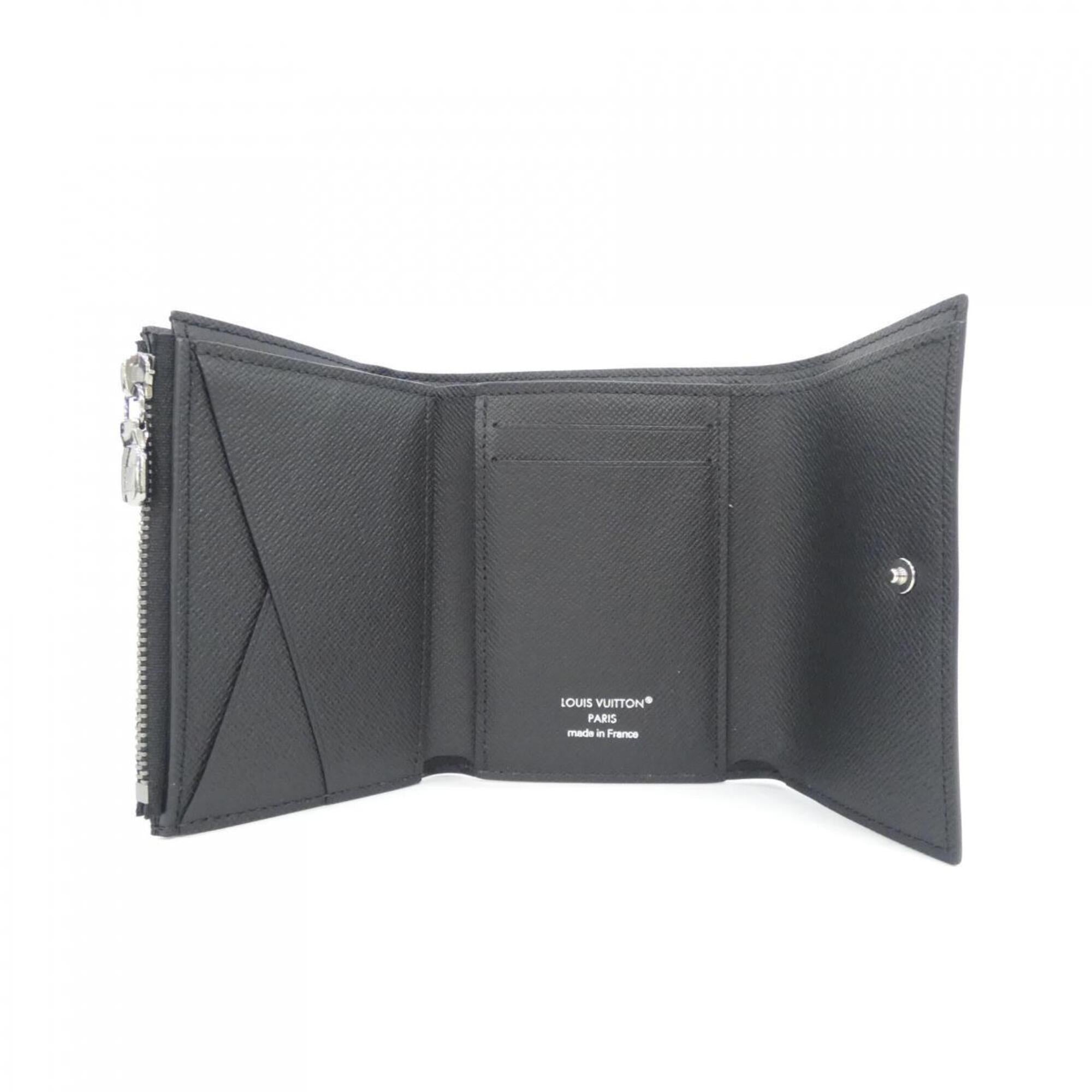 Louis Vuitton Monogram Eclipse Black Coated Canvas Wallet (Tri-Fold) (Pre-Owned)
