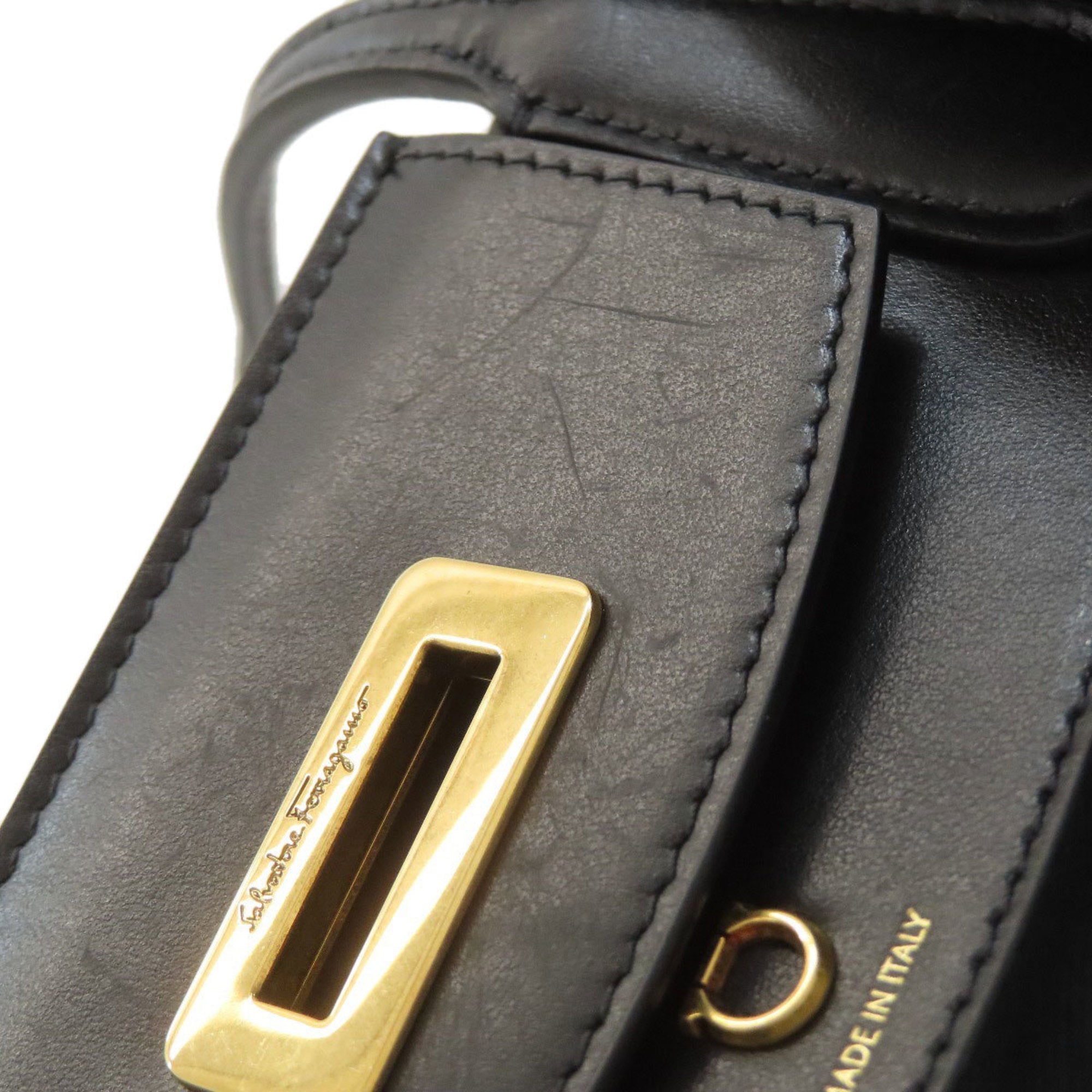 Salvatore Ferragamo Black Nylon Tote Bag (Pre-Owned)