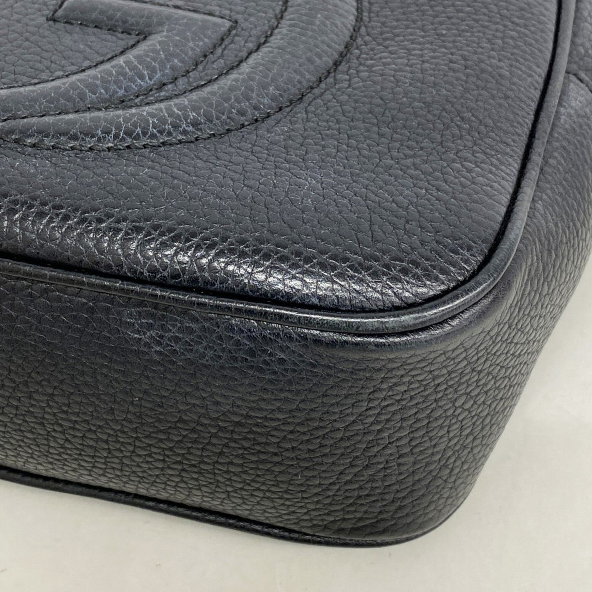 Gucci Black Leather Shoulder Bag (Pre-Owned)