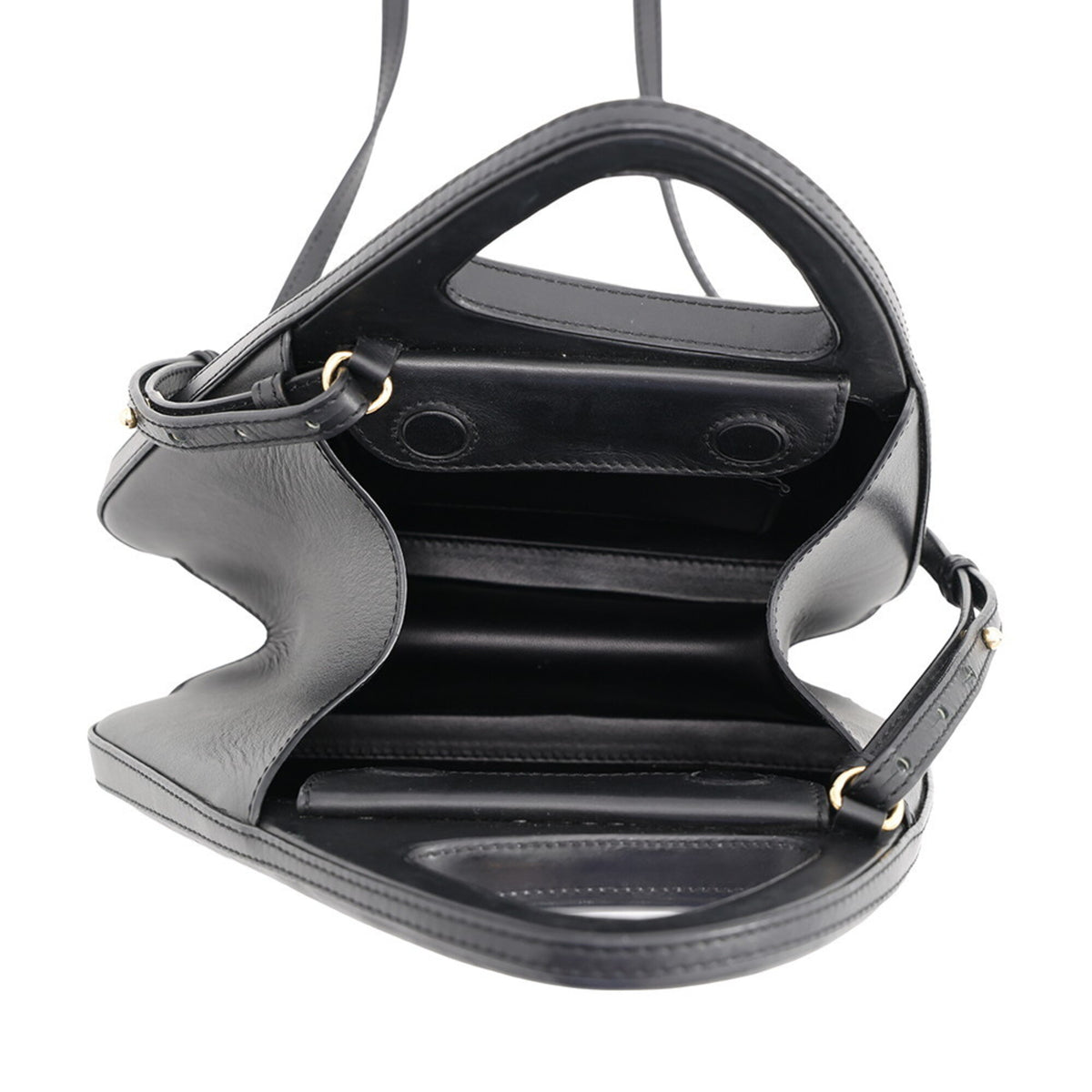 Loewe Black Leather Handbag Shoulder Bag (Pre-Owned)