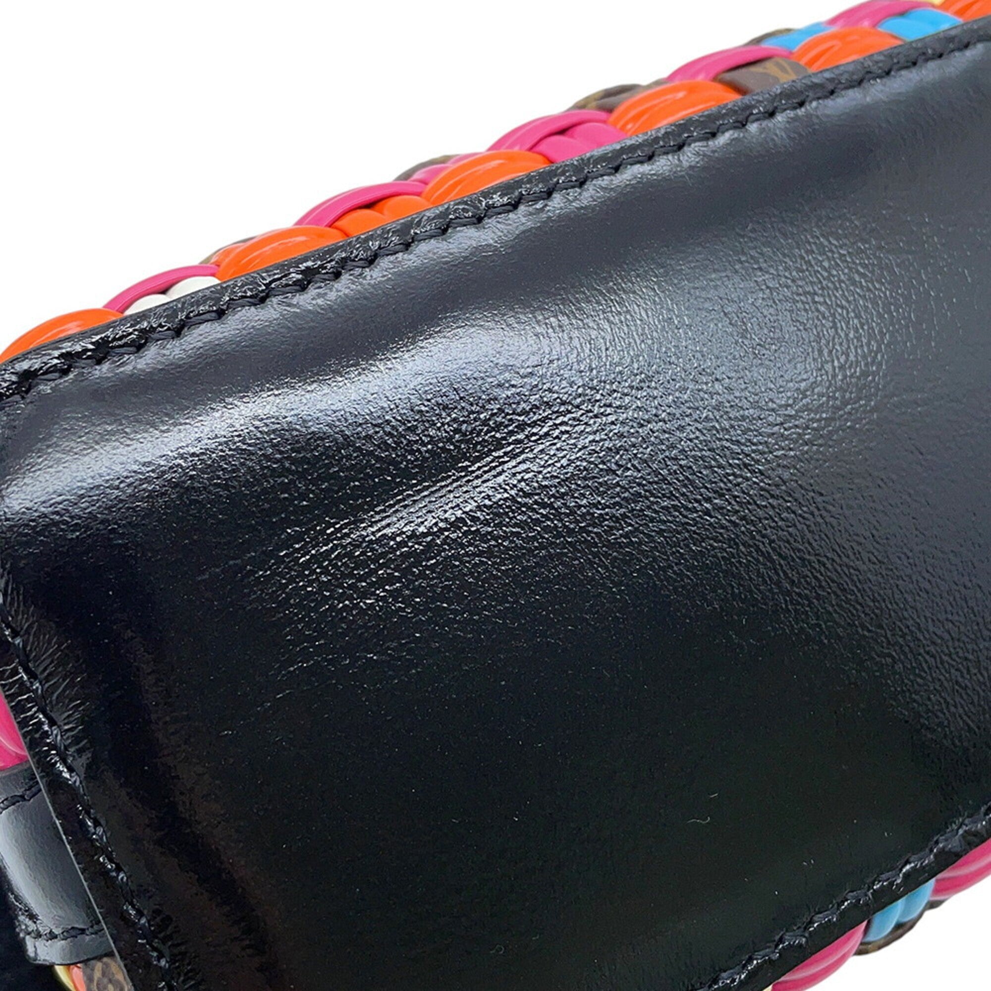 Louis Vuitton Monogram Multi-Color Noir Monogram Leather Handbag (Pre-Owned)