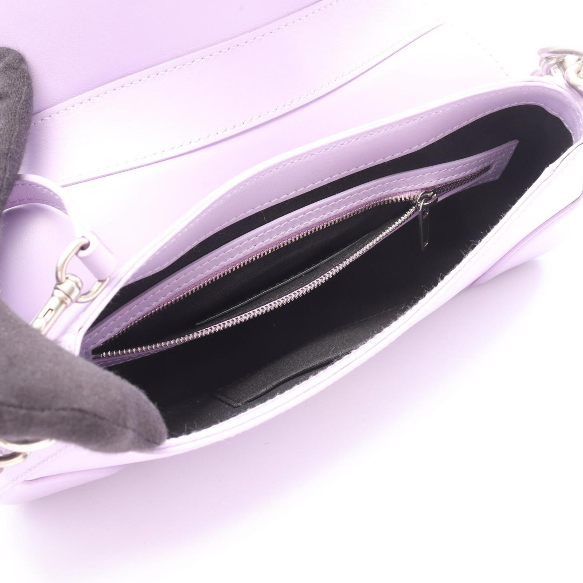 Balenciaga Purple Leather Handbag Shoulder Bag (Pre-Owned)