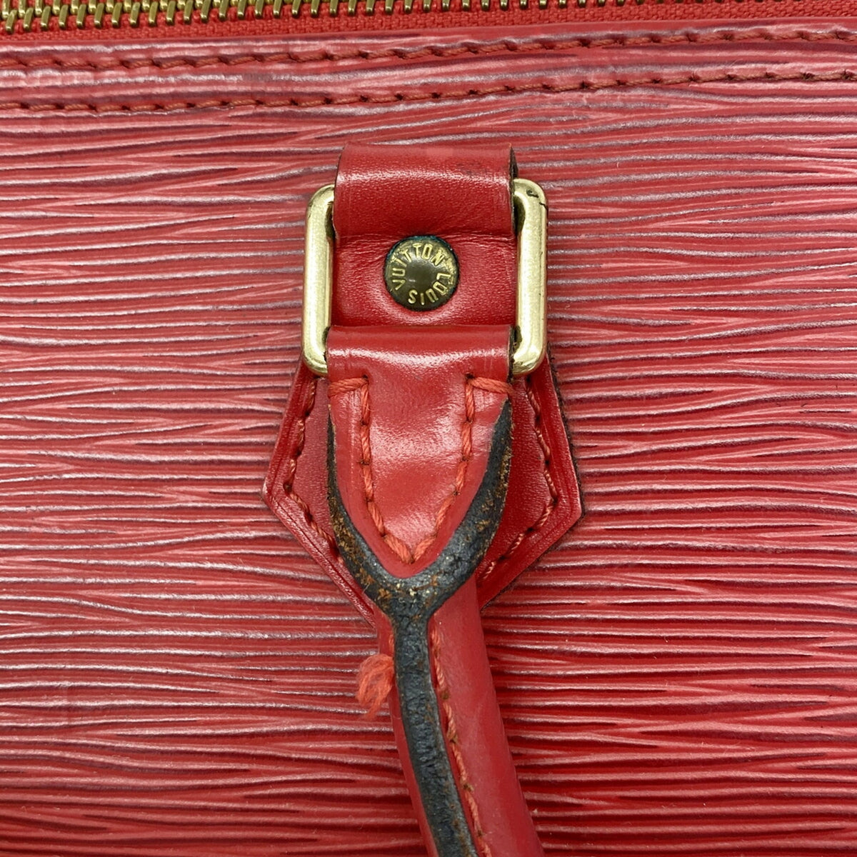 Louis Vuitton Castilian Red Handbag (Pre-Owned)