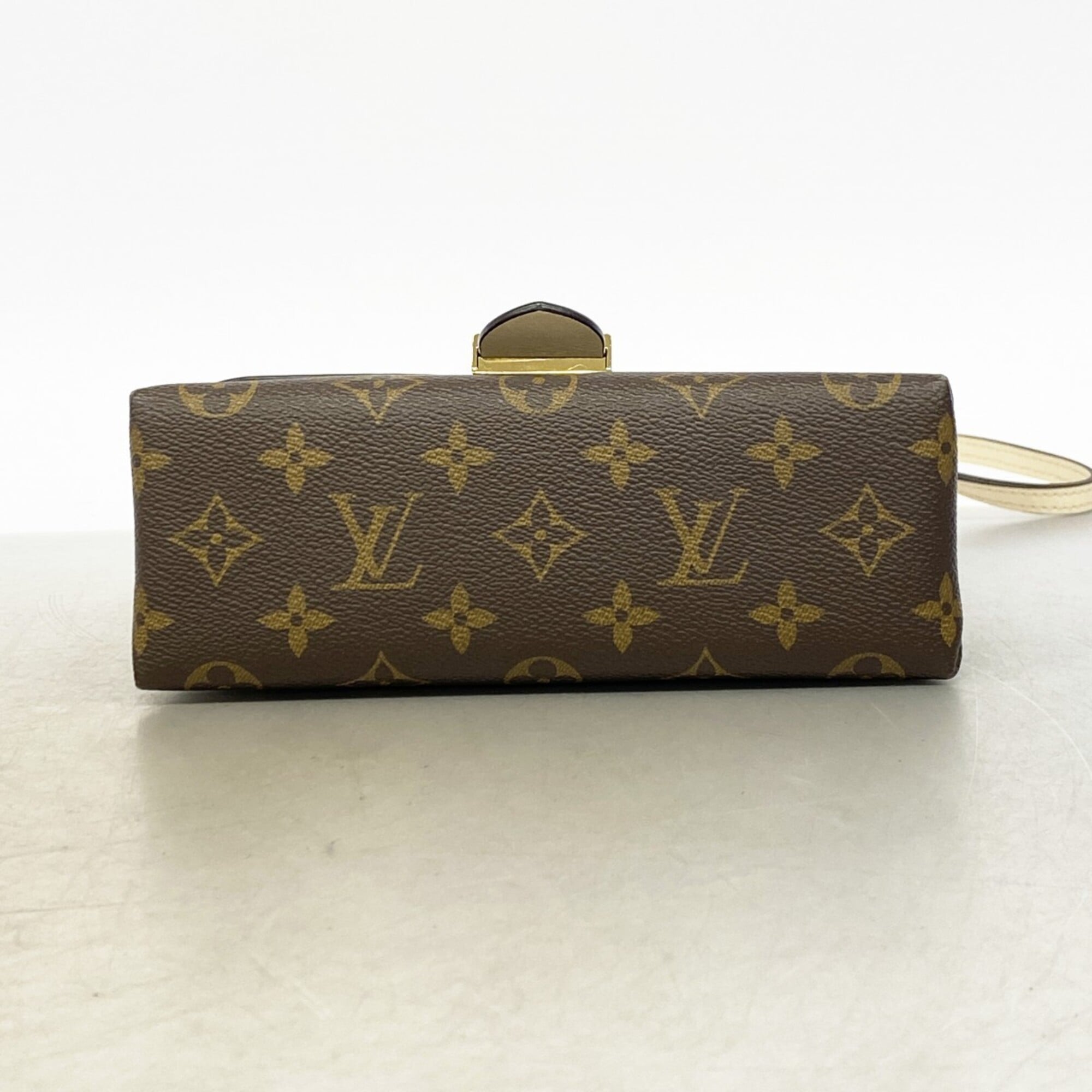 Louis Vuitton Brown Cream Handbag (Pre-Owned)