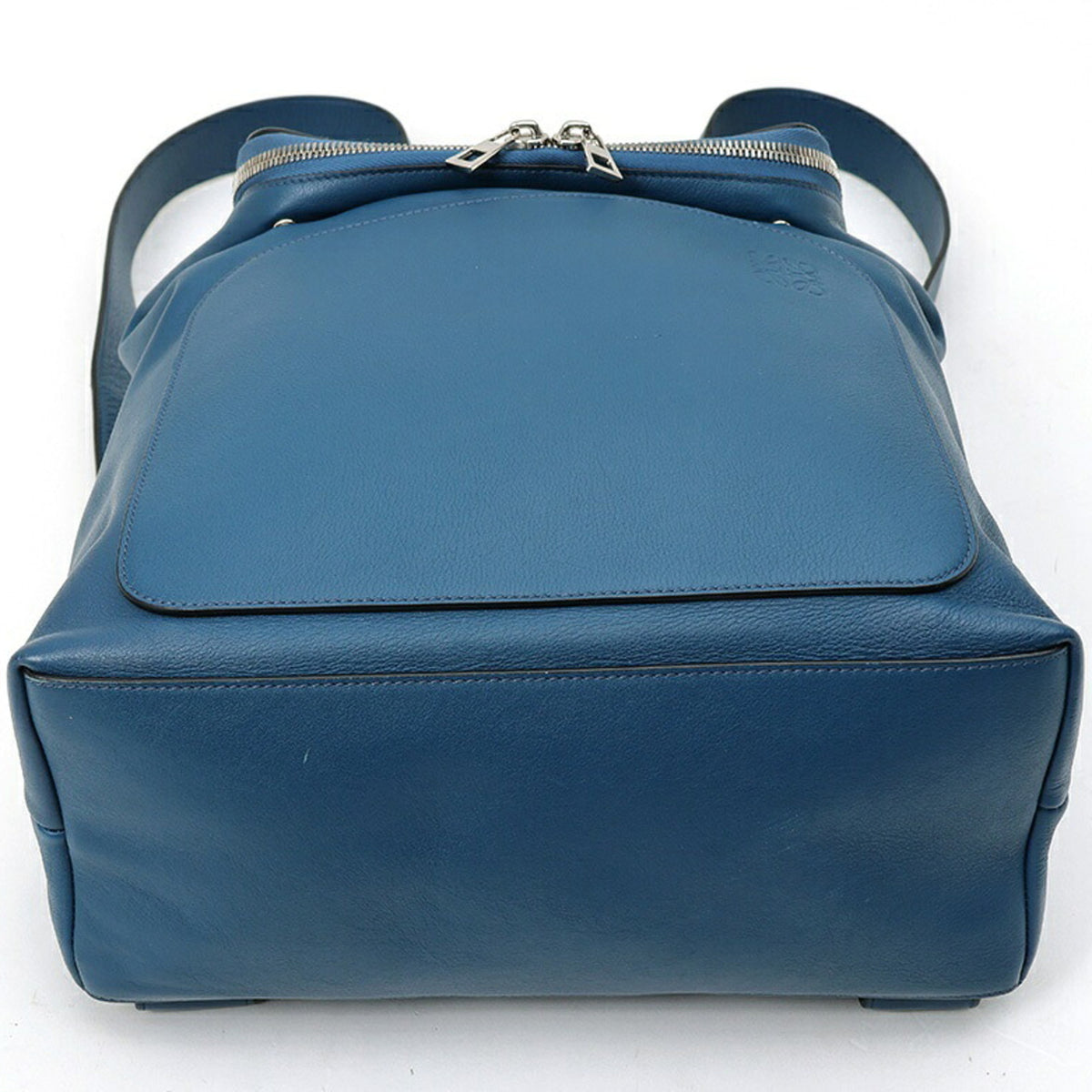 Loewe Blue Leather Backpack (Pre-Owned)