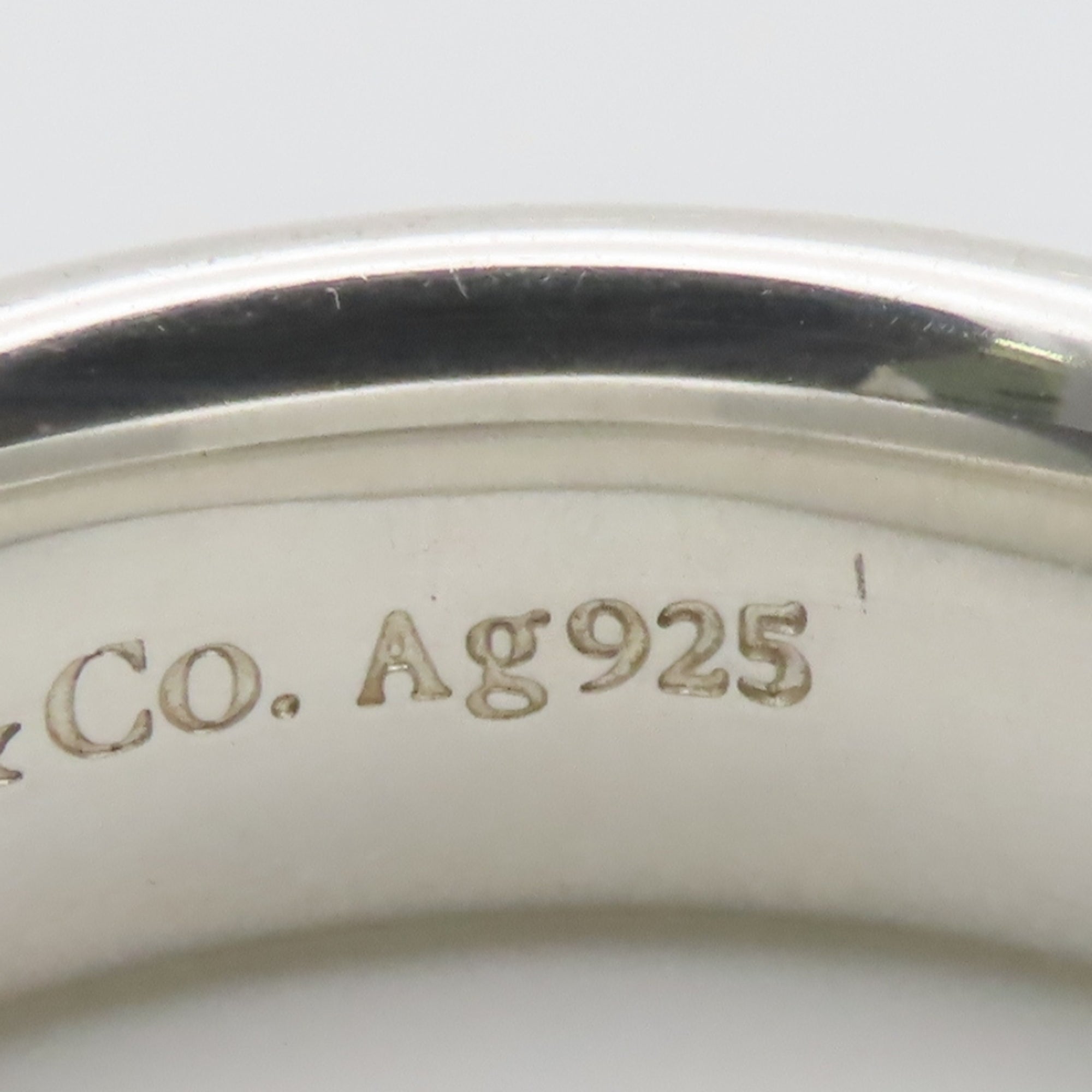 Tiffany Silver Silver 925 Band Ring (Pre-Owned)