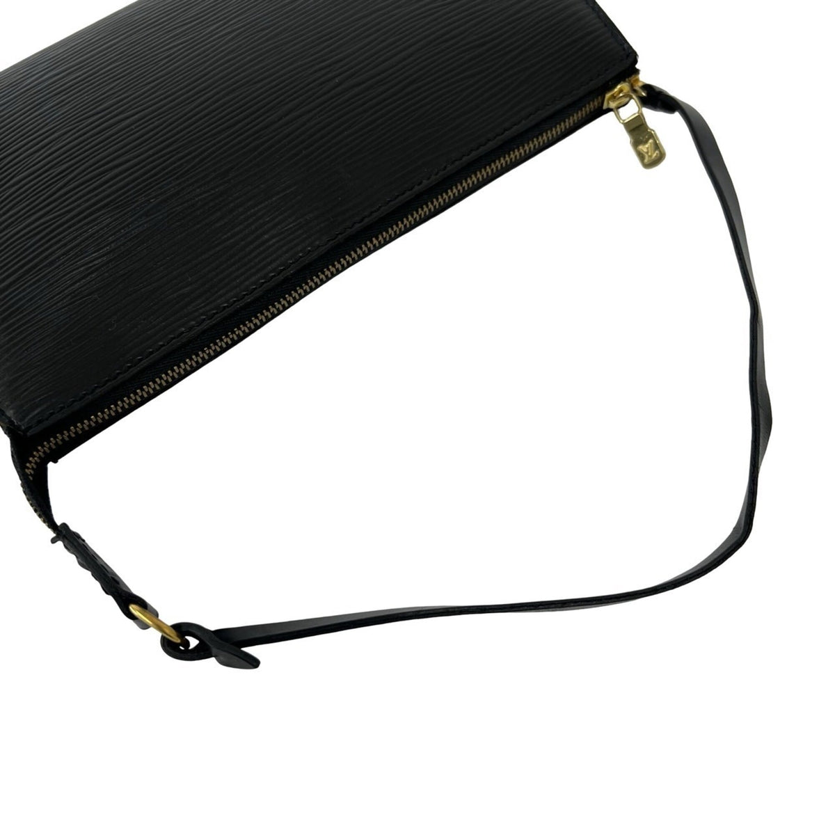 Louis Vuitton Black Leather Handbag Pouch (Pre-Owned)