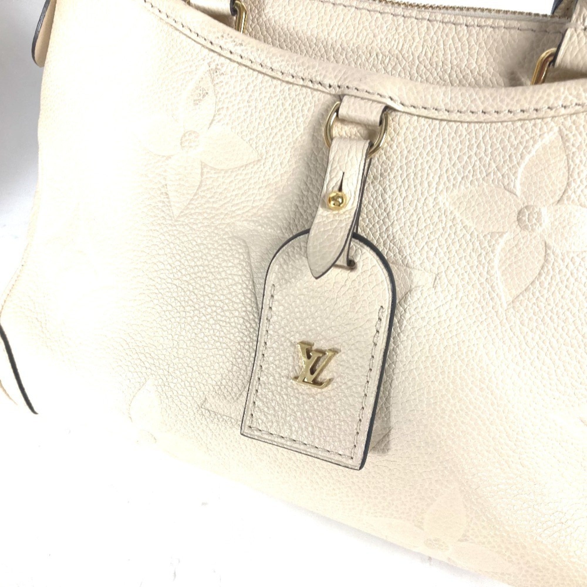 Louis Vuitton White Monogram Empreinte Handbag Shoulder Bag Tote Bag (Pre-Owned)