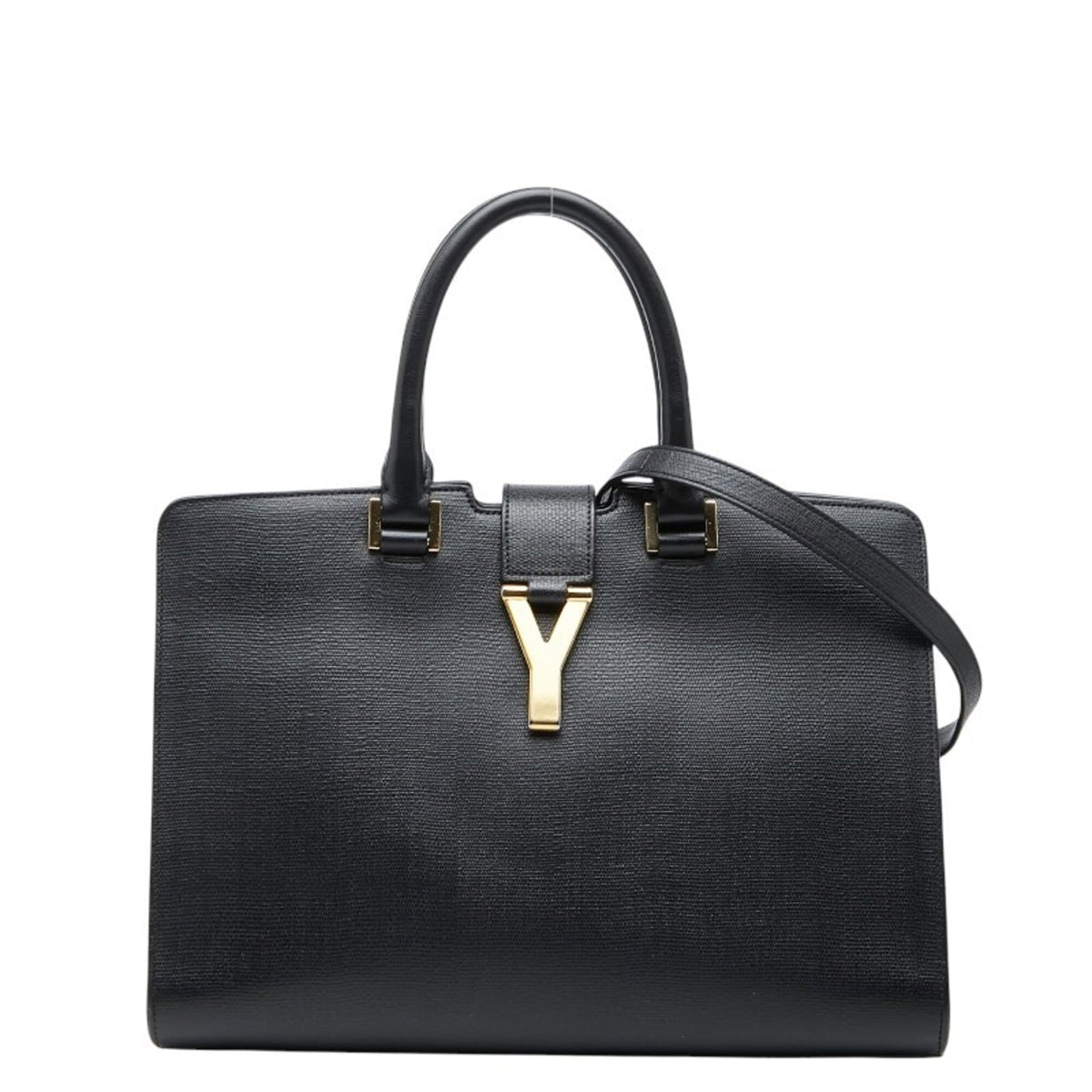 Saint Laurent Black Leather Handbag Shoulder Bag (Pre-Owned)