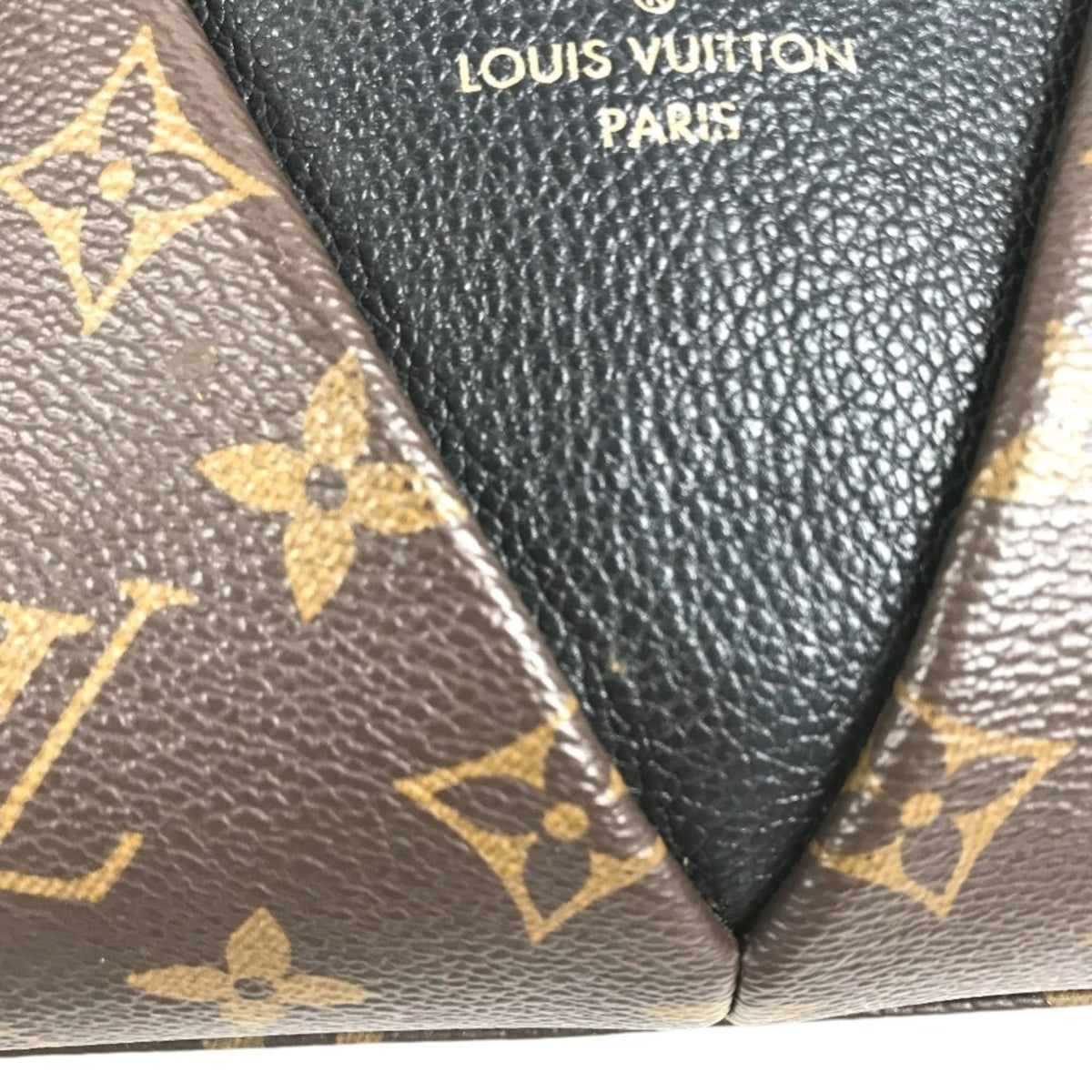 Louis Vuitton Brown Monogram Leather Handbag Shoulder Bag Tote Bag (Pre-Owned)