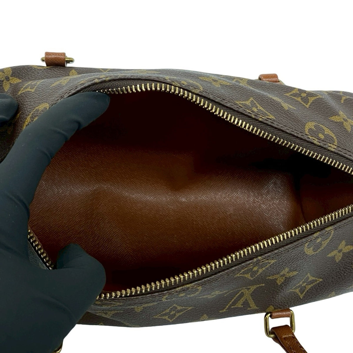 Louis Vuitton Brown Pvc Leather Boston Bag Handbag (Pre-Owned)