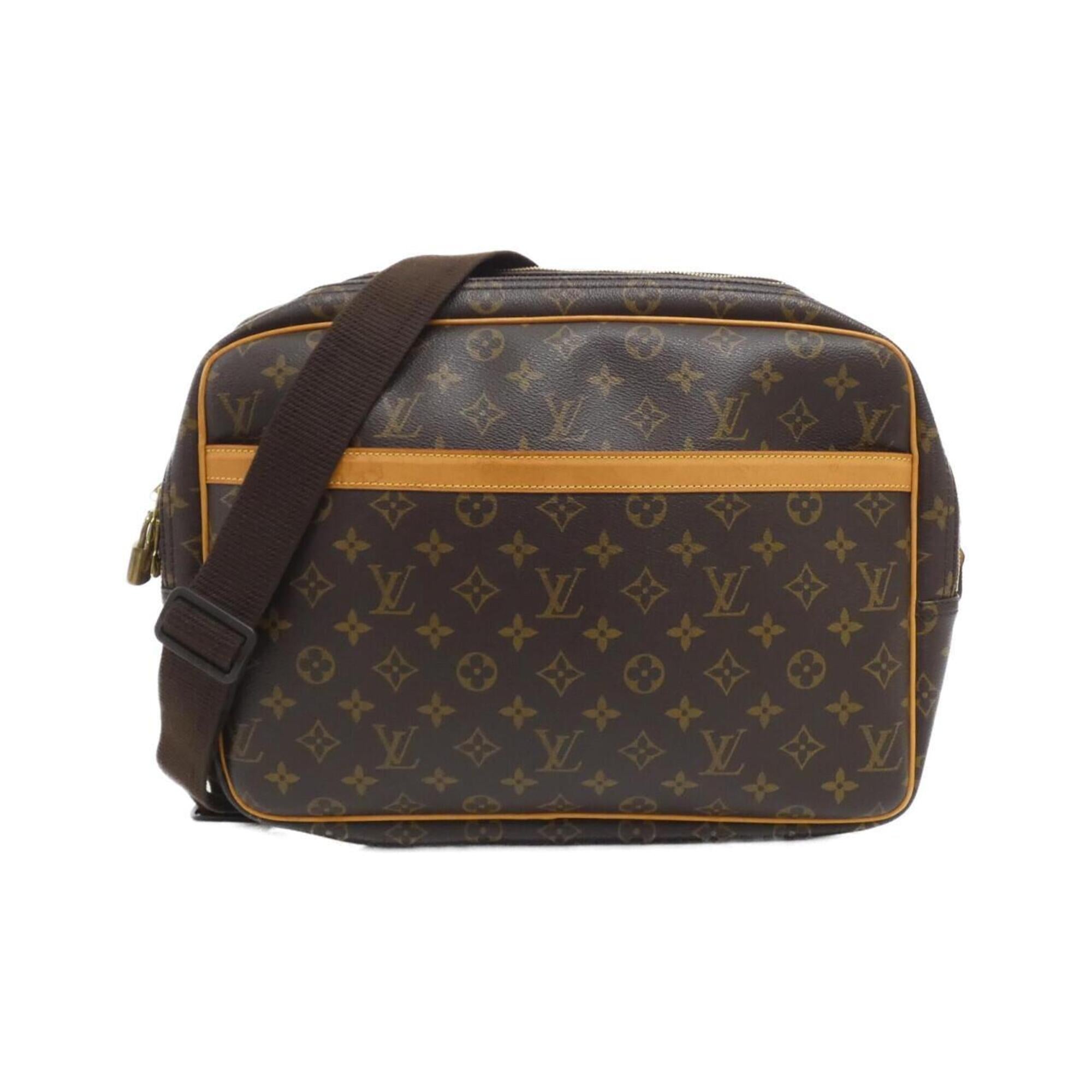 Louis Vuitton Marron Coated Canvas Shoulder Bag (Pre-Owned)