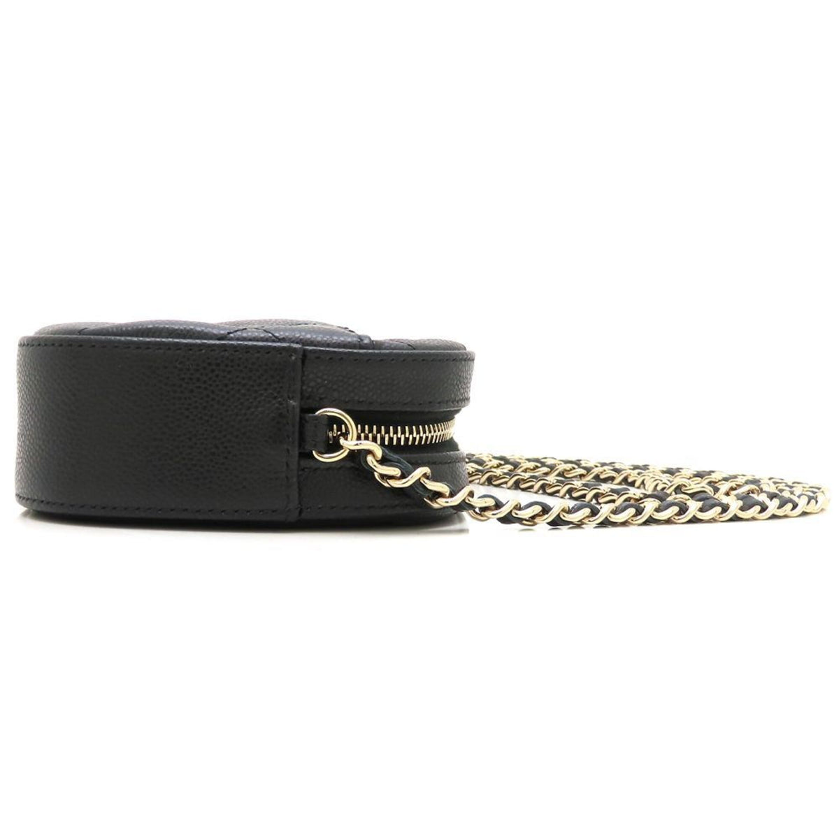 Chanel Black Grained Calfskin Shoulder Bag (Pre-Owned)