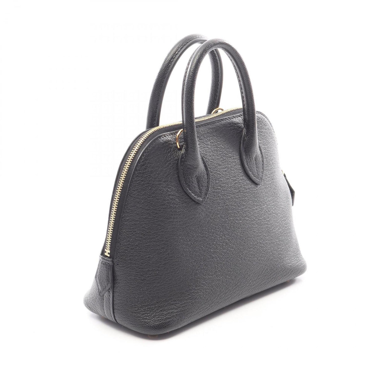 Hermes Black Chevre Leather Handbag (Pre-Owned)