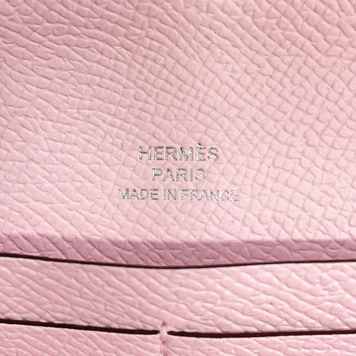 Hermes Pink Epsom Leather Chain/Shoulder Wallet (Pre-Owned)