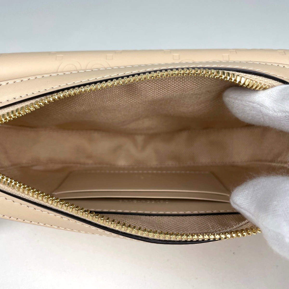 Gucci Beige Leather Shoulder Bag (Pre-Owned)