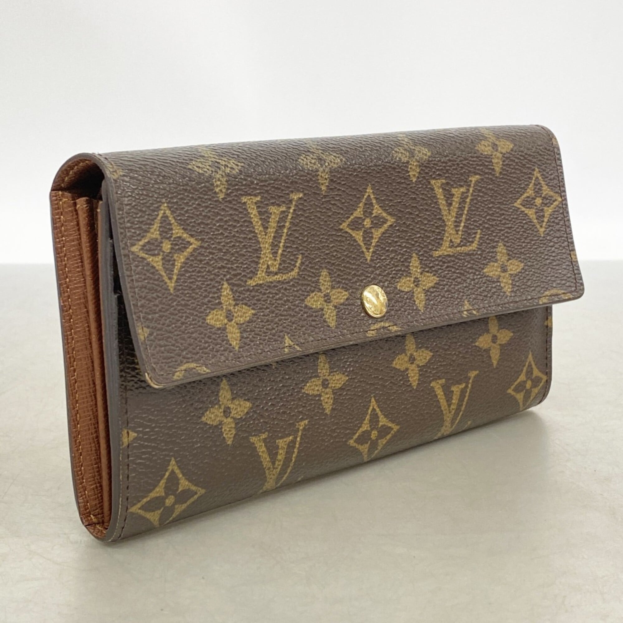 Louis Vuitton Brown Long Wallet (Bi-Fold) (Pre-Owned)