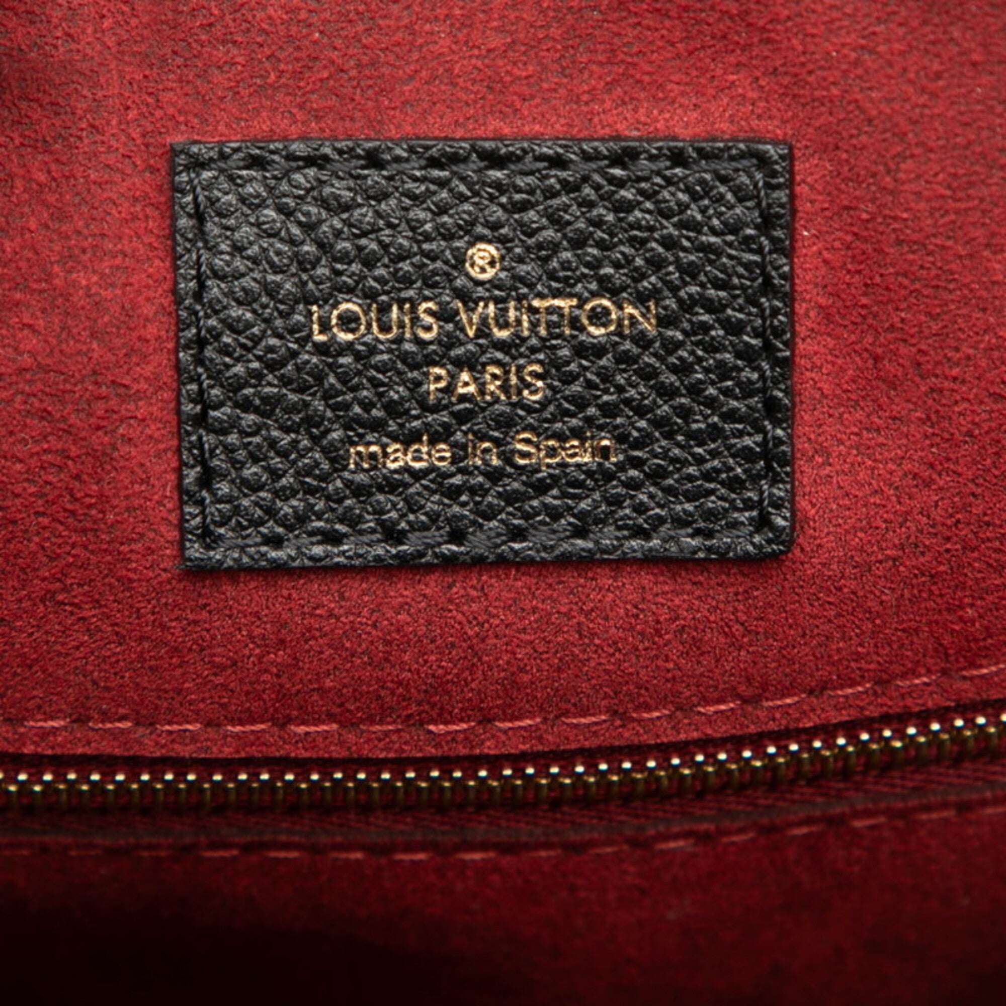 Louis Vuitton Beige Black Leather Handbag Shoulder Bag (Pre-Owned)