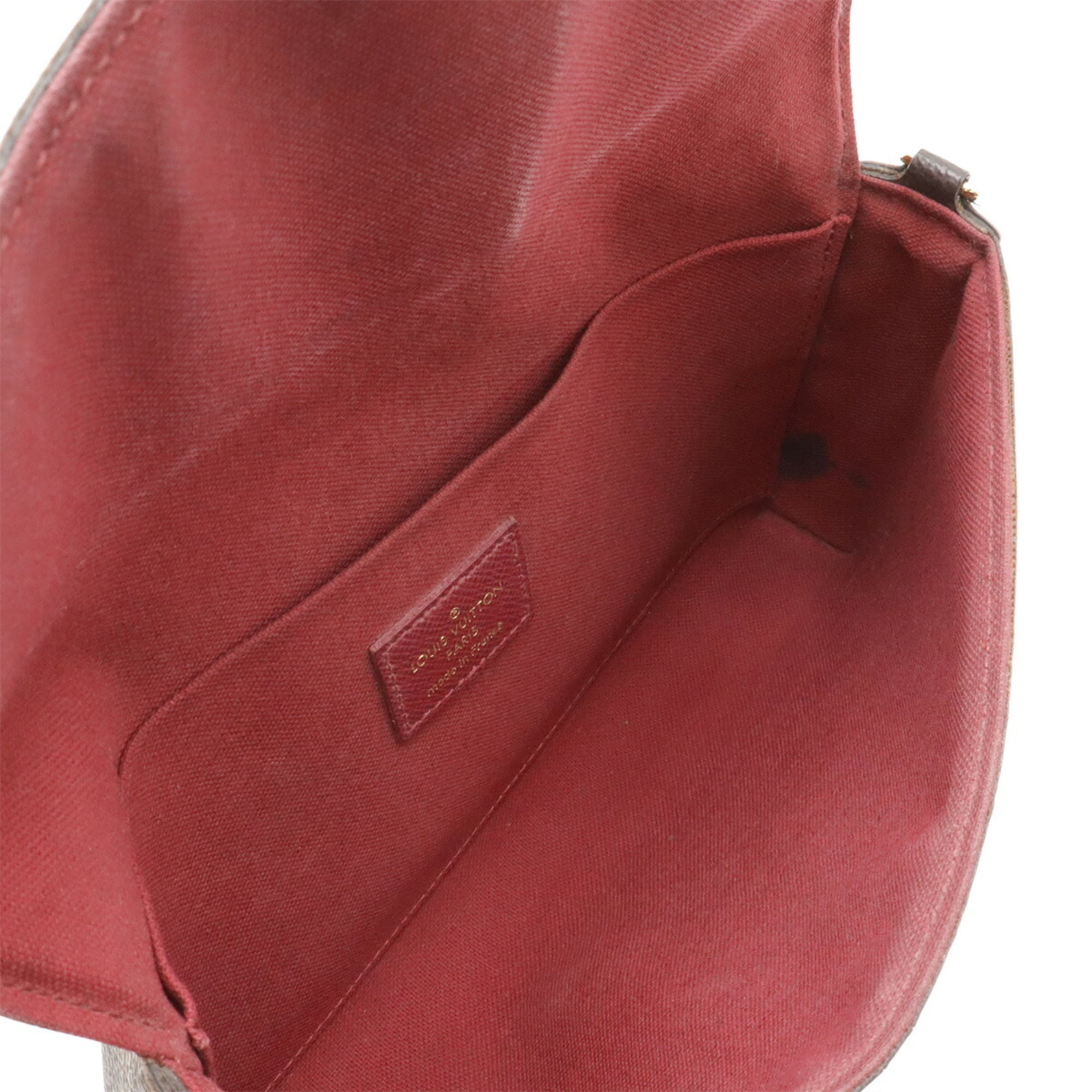 Louis Vuitton Fuchsia Monogram Canvas Leather Clutch Bag Pochette Shoulder Bag (Pre-Owned)