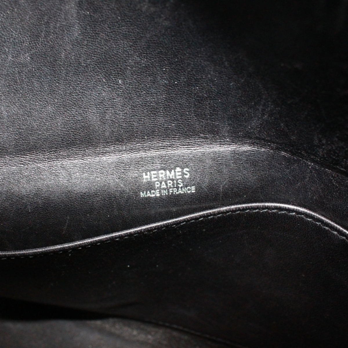Hermes Black Green Vibrato Leather Leather Shoulder Bag (Pre-Owned)