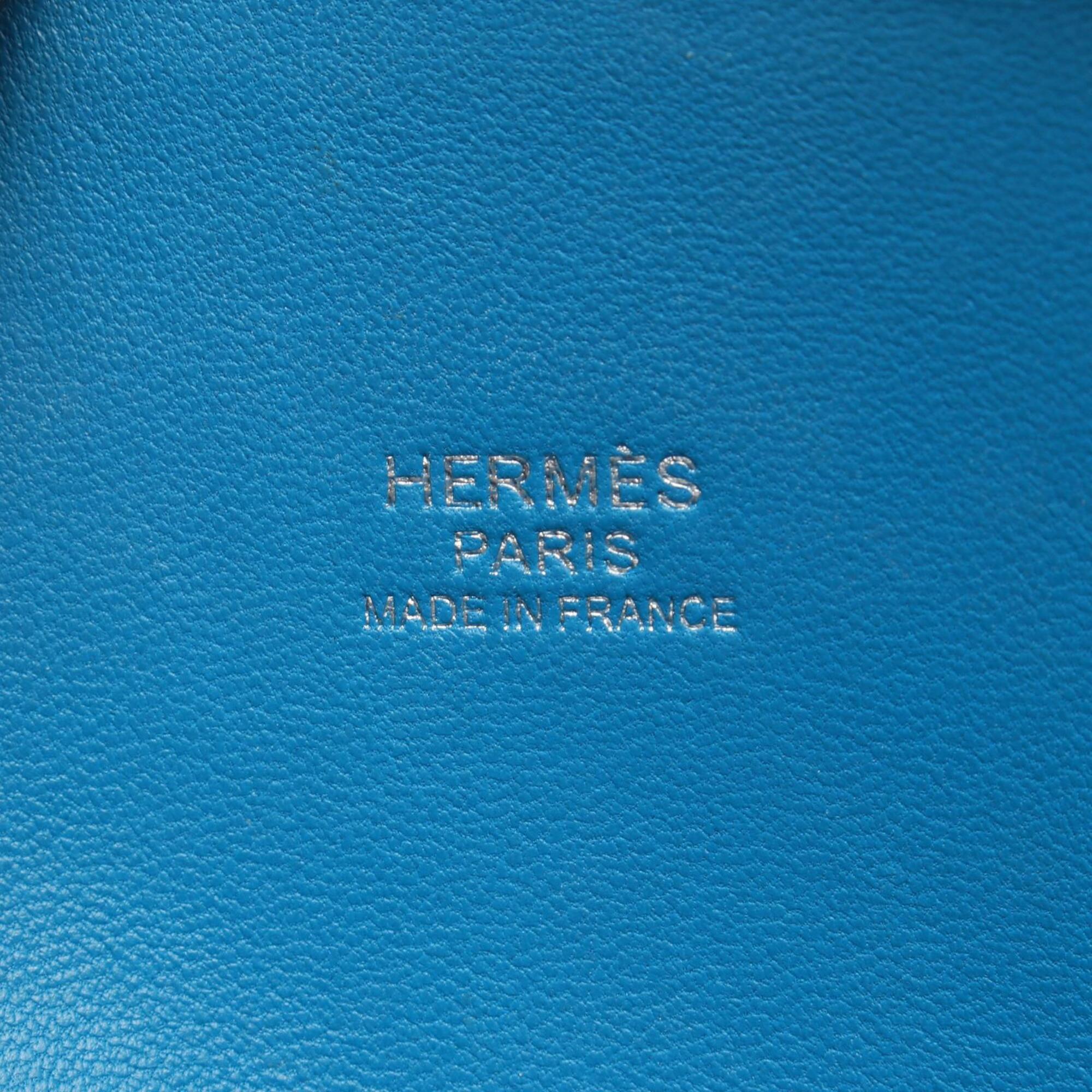 Hermes Blue Epsom Leather Handbag (Pre-Owned)