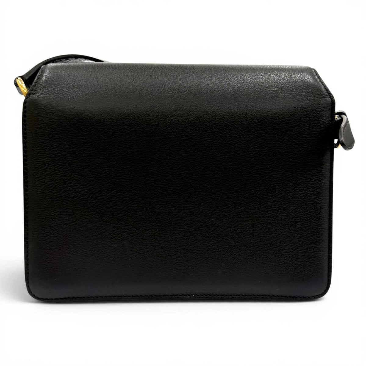 Salvatore Ferragamo Black Leather Shoulder Bag (Pre-Owned)