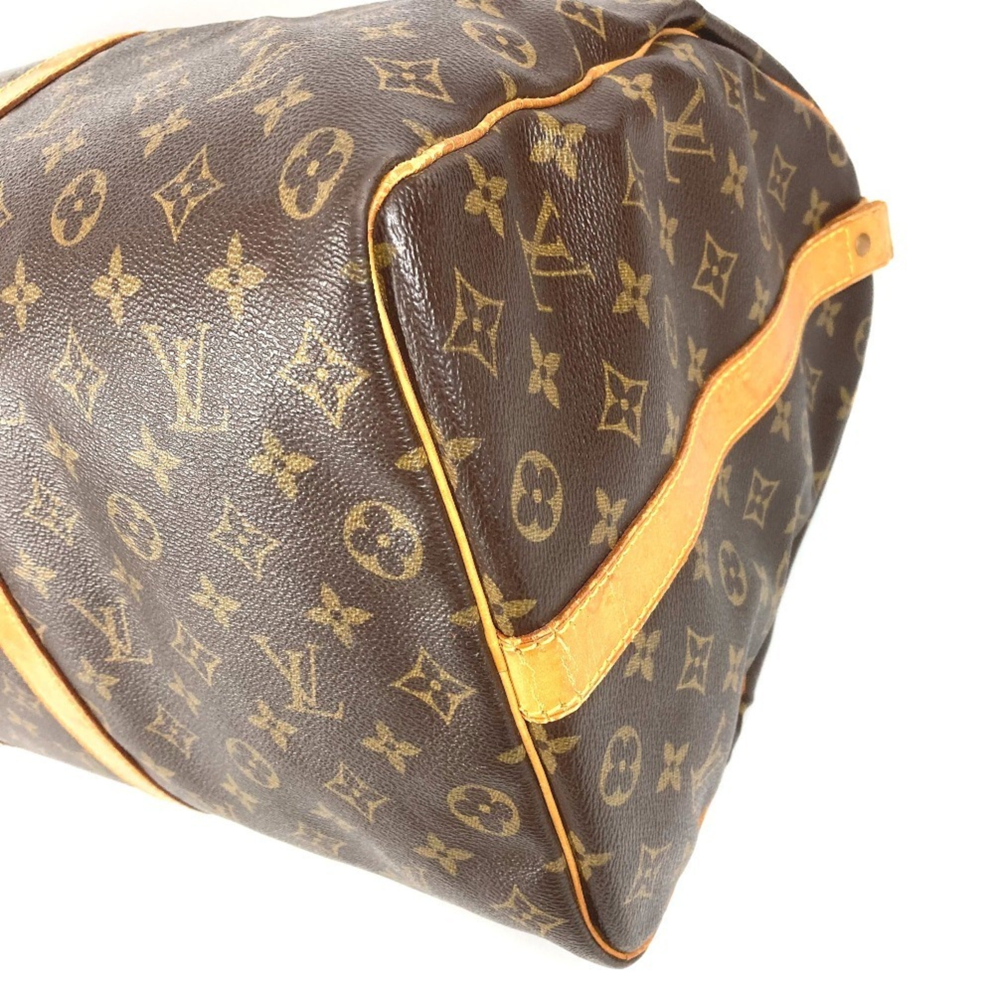 Louis Vuitton Brown Monogram Boston Bag Handbag (Pre-Owned)