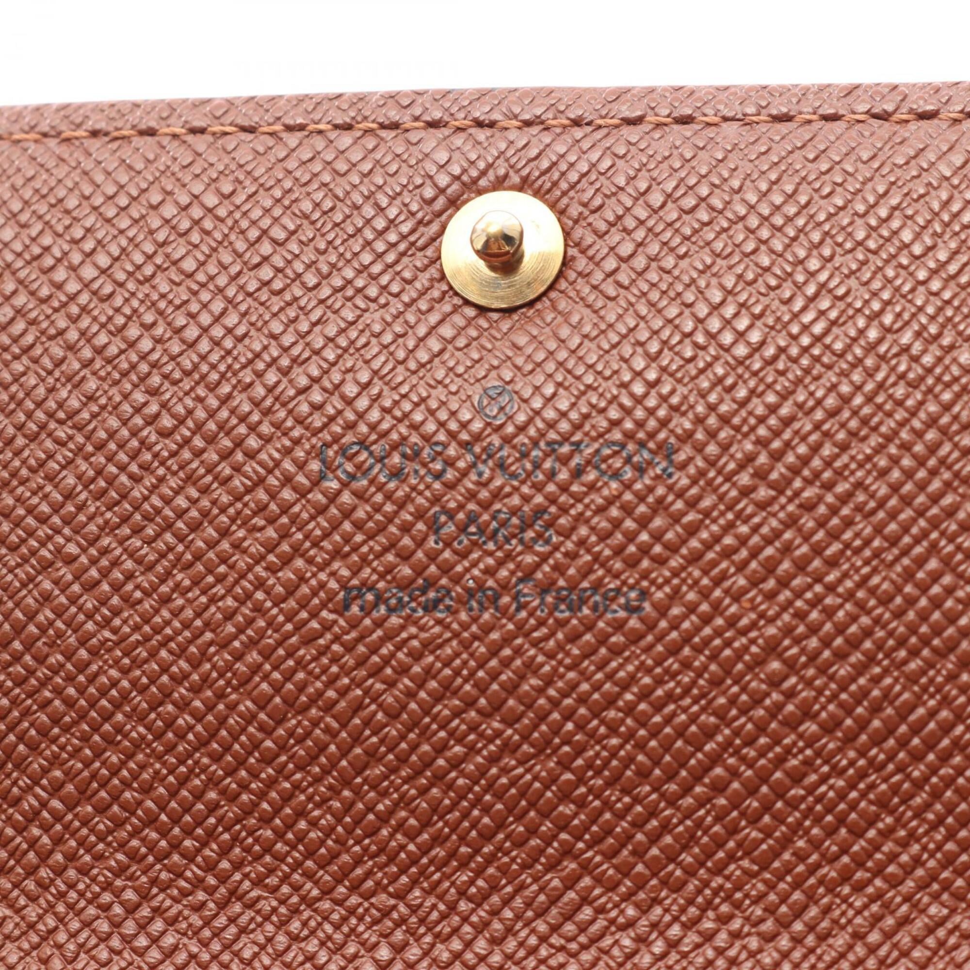 Louis Vuitton Monogram Brown Canvas Pvc Long Wallet (Bi-Fold) (Pre-Owned)