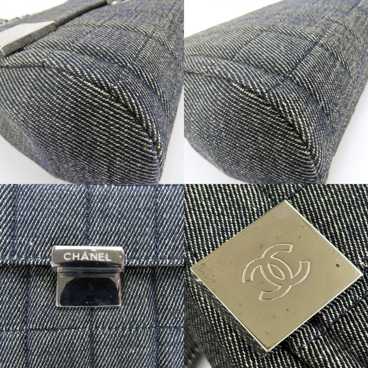 Chanel Navy Denim Shoulder Bag (Pre-Owned)