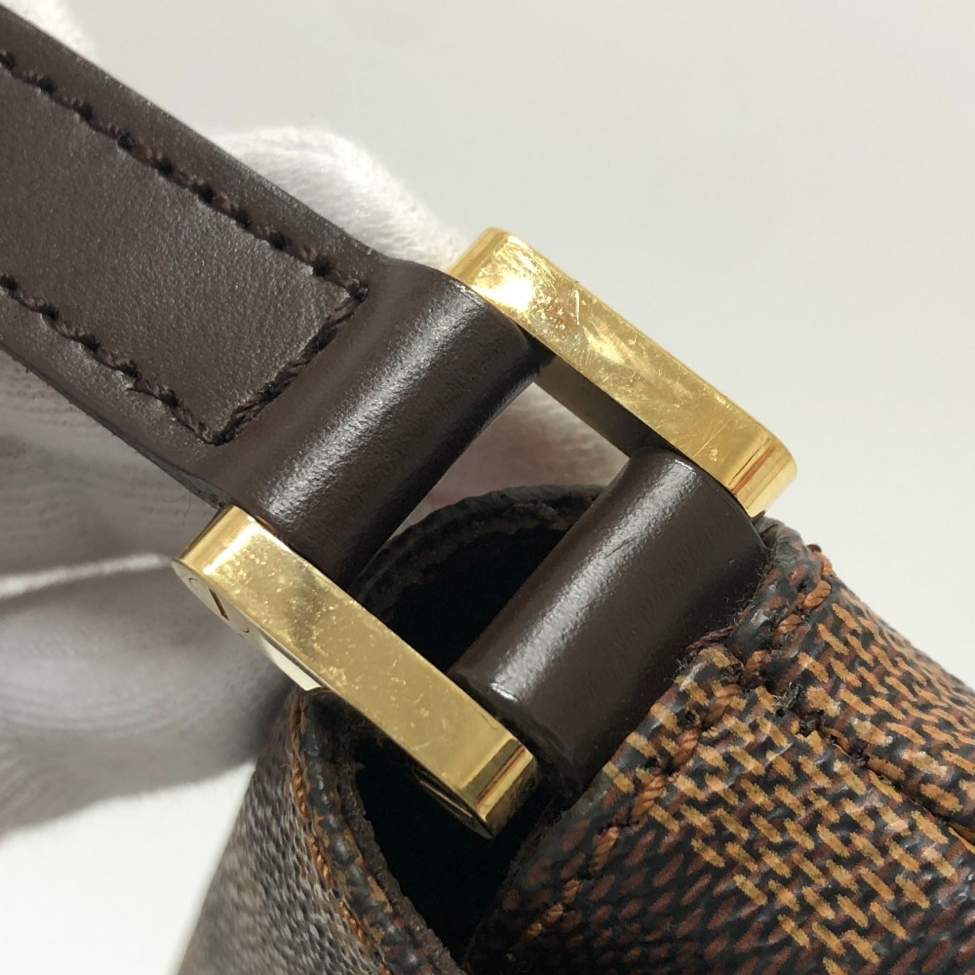 Louis Vuitton Ebene Damier Canvas Handbag Shoulder Bag (Pre-Owned)