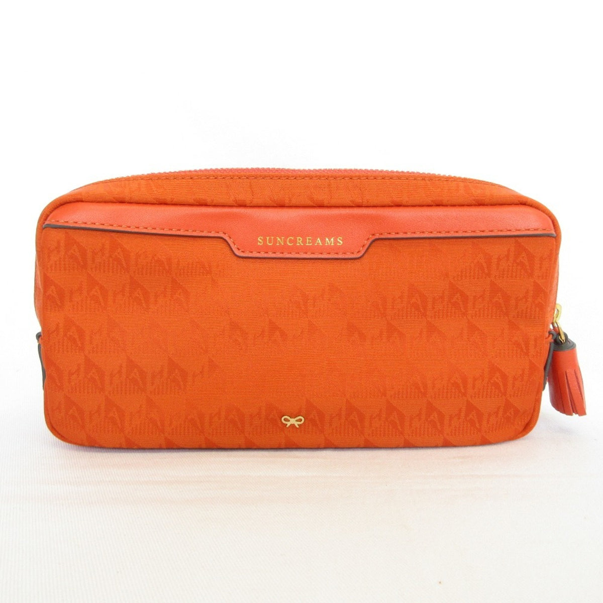 Anya Hindmarch Clear Orange Clutch Bag (Pre-Owned)
