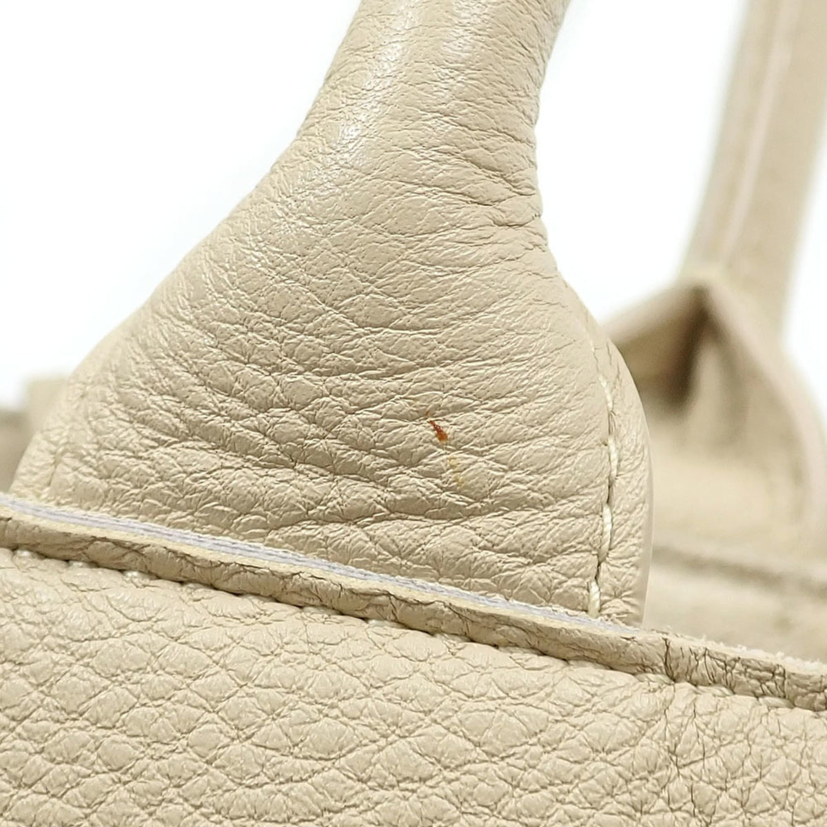Bottega Veneta Beige Leather Handbag Pouch (Pre-Owned)