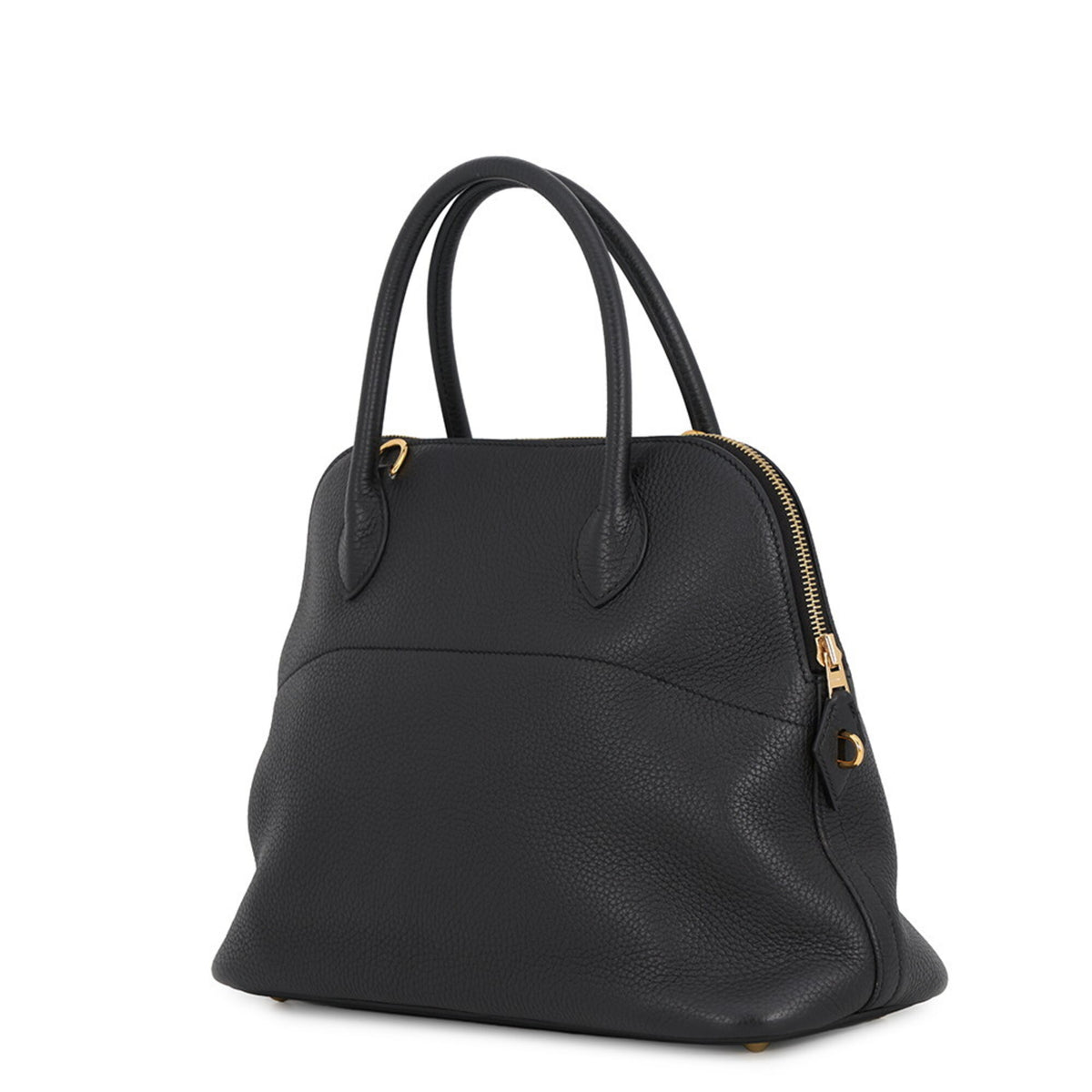 Hermes Black Taurillon Clemence Leather Handbag Shoulder Bag (Pre-Owned)