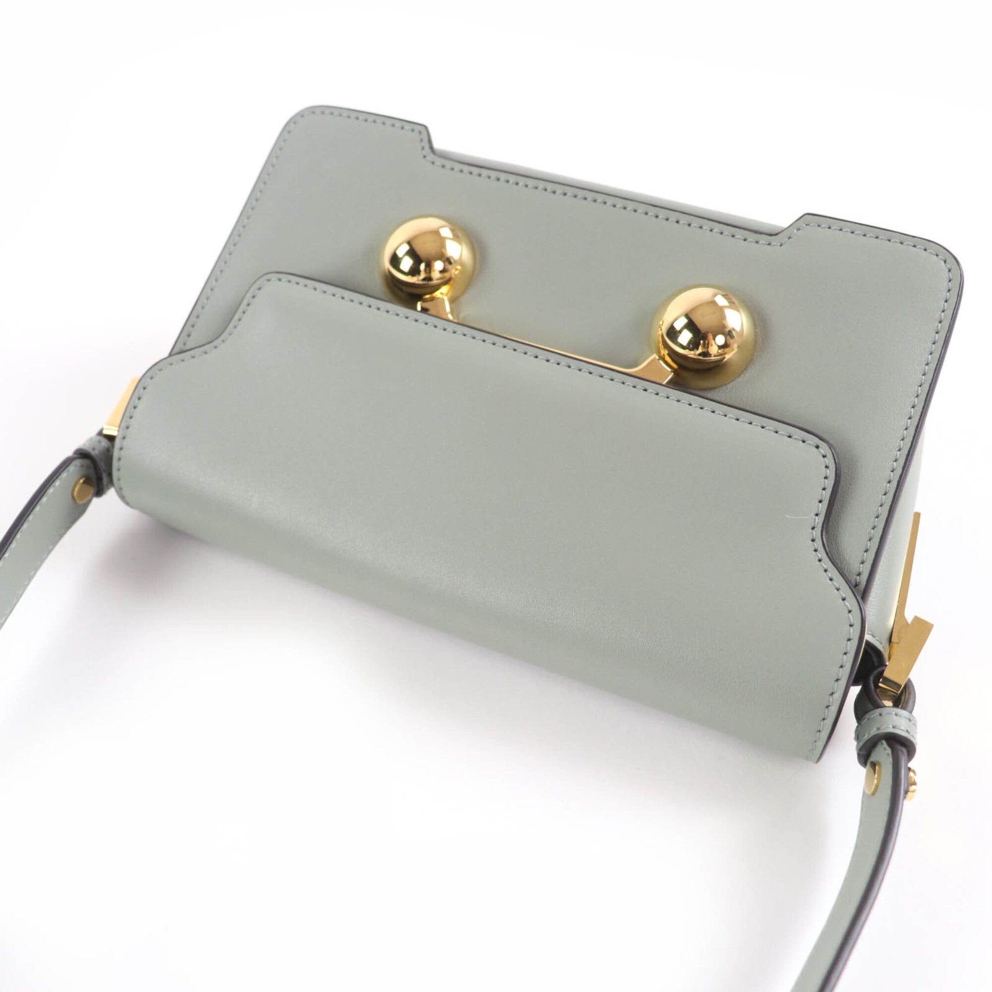 Marni Green Leather Shoulder Bag (Pre-Owned)