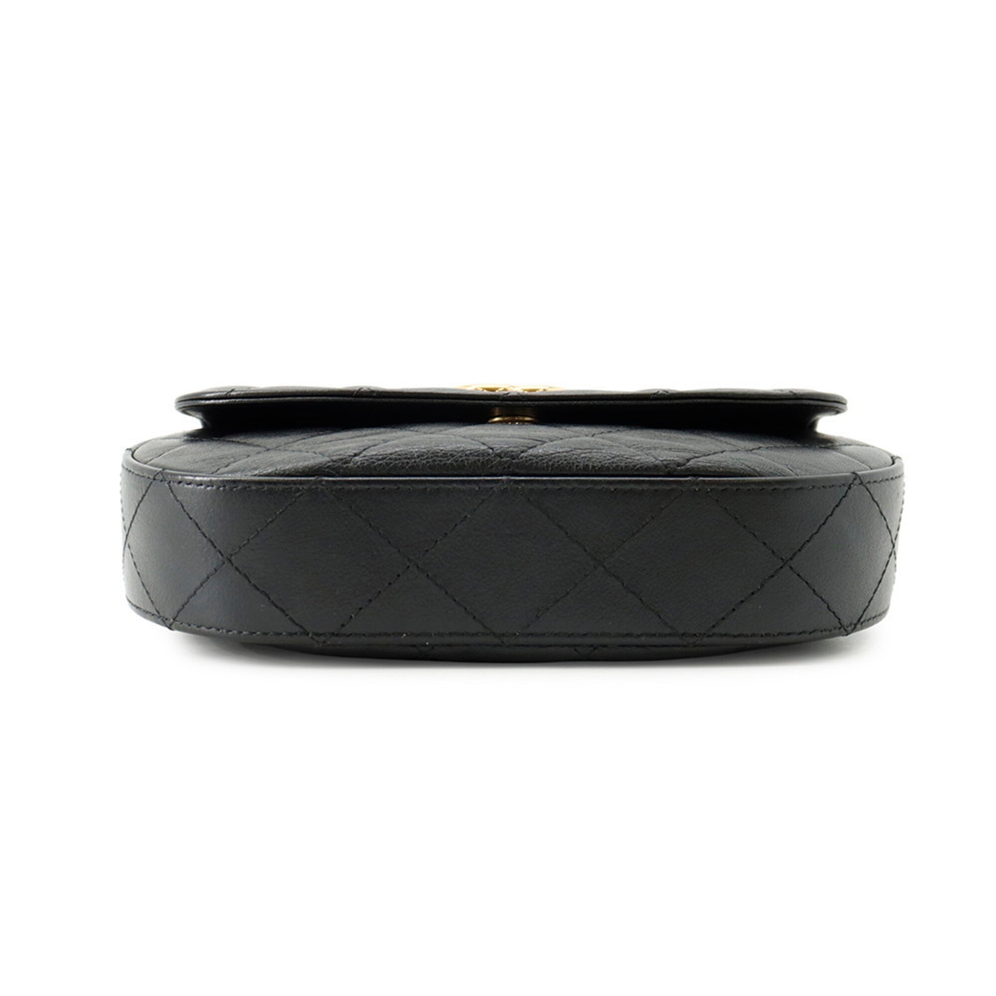 Chanel Black Leather Shoulder Bag (Pre-Owned)