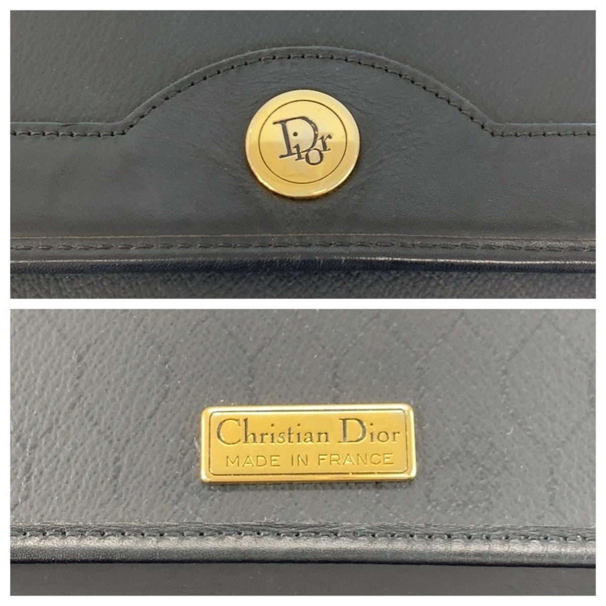 Christian Dior Black Pvc Handbag Shoulder Bag (Pre-Owned)